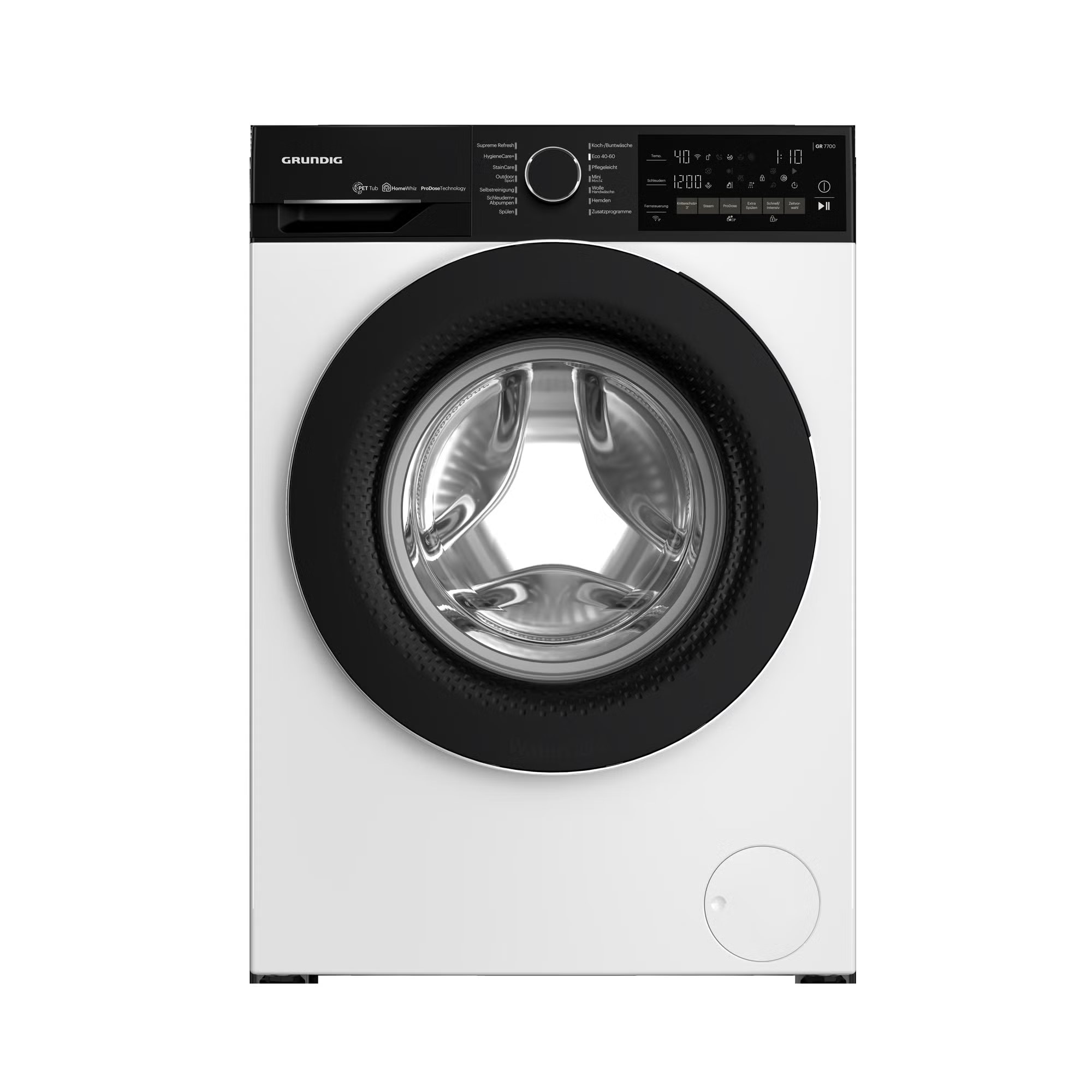 Grundig Edition 75 WM Waschmaschine 9 kg, 1.400 U/min wei&szlig; 14 Programme 