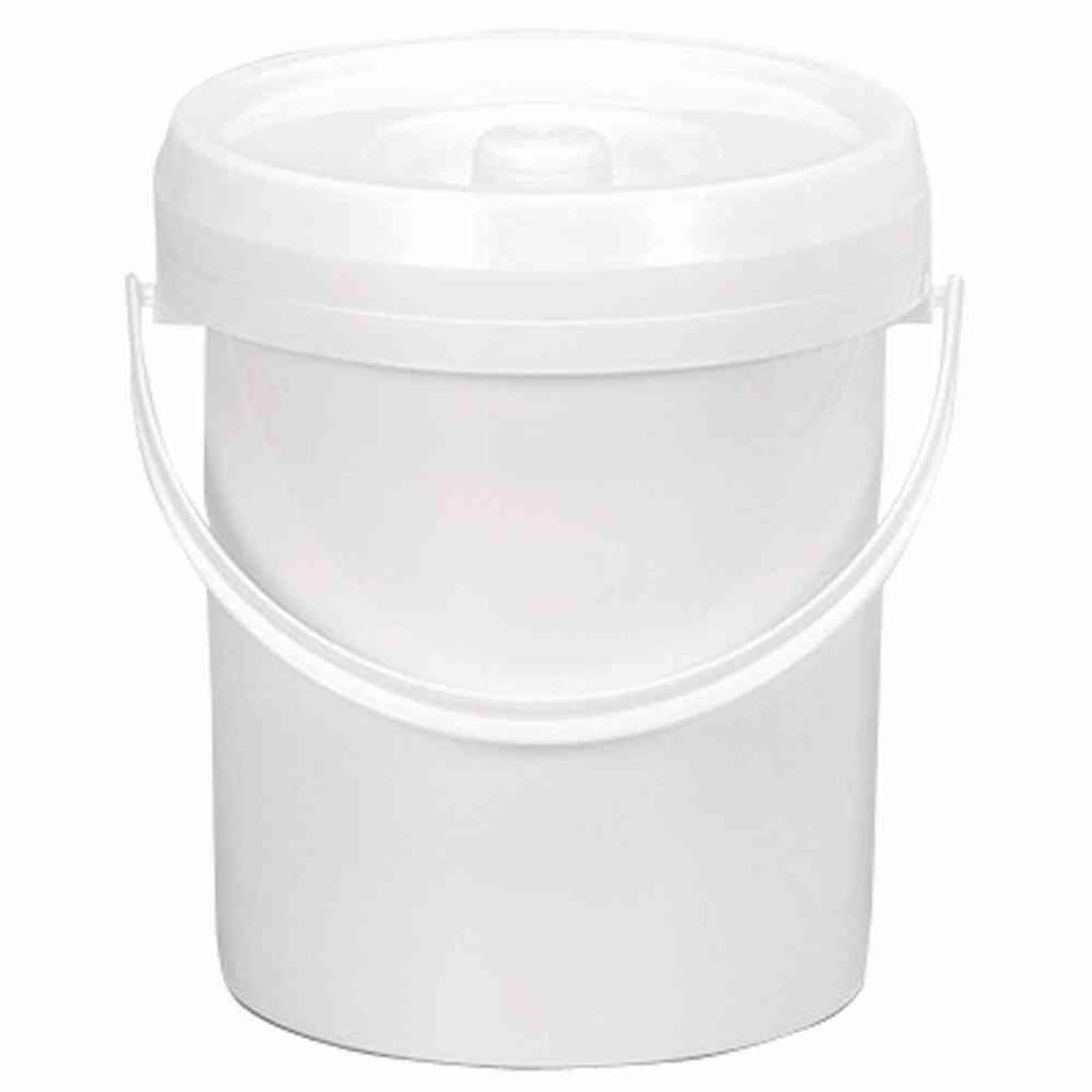 Lockweiler Windeleimer wei&szlig; mit Deckel 7 l 