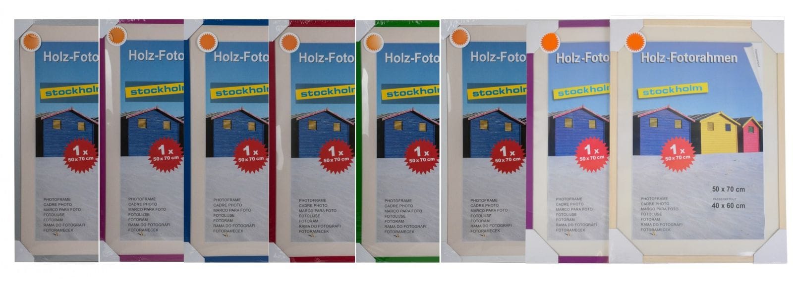 BURI Holz Fotorahmen Bilderrahmen 50x70cm Fotogalerie Bildergalerie 