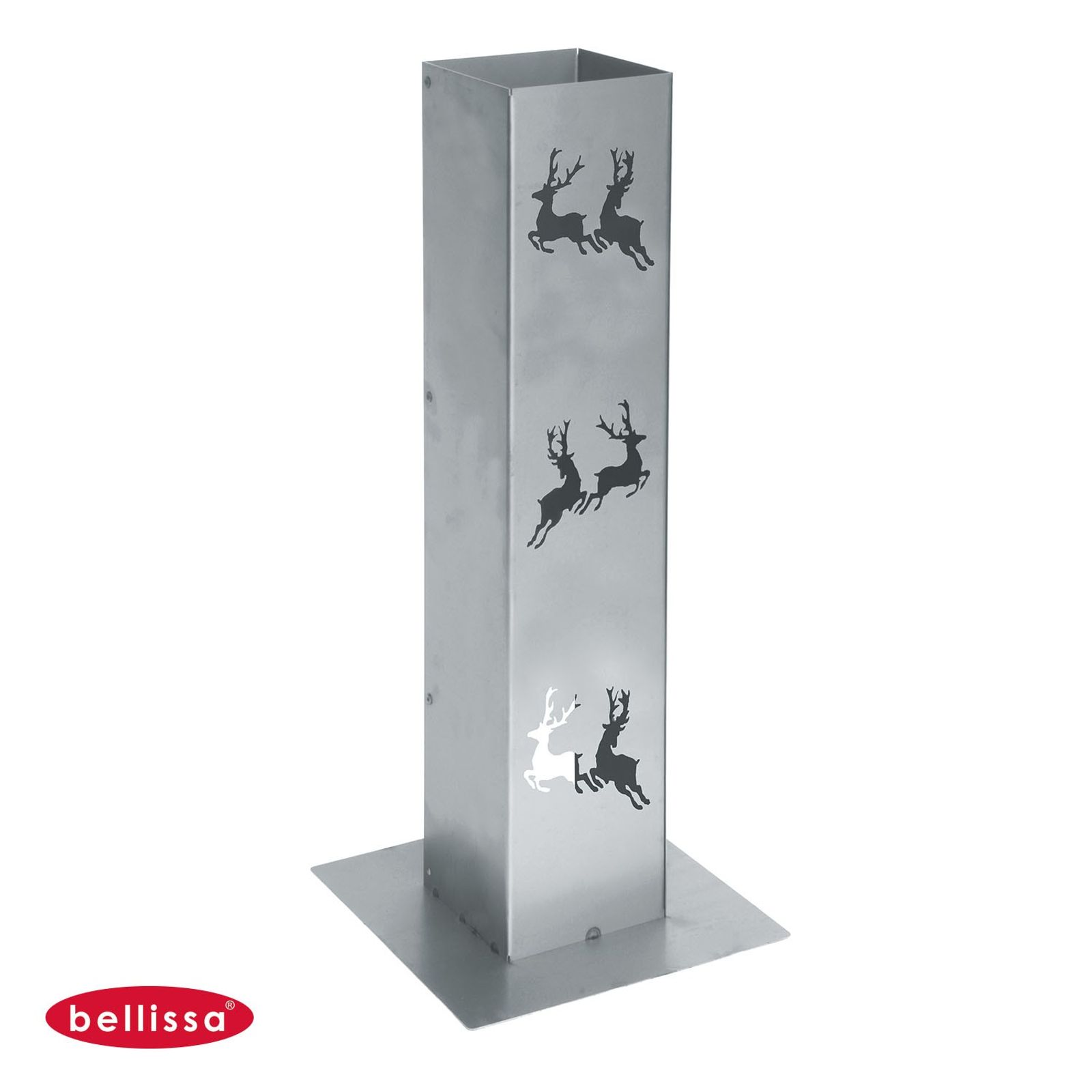 Bellissa Bellissa&reg; Corten Feuers&auml;ule 70cm Lichts&auml;ule Windlicht S&auml;ule Garten 