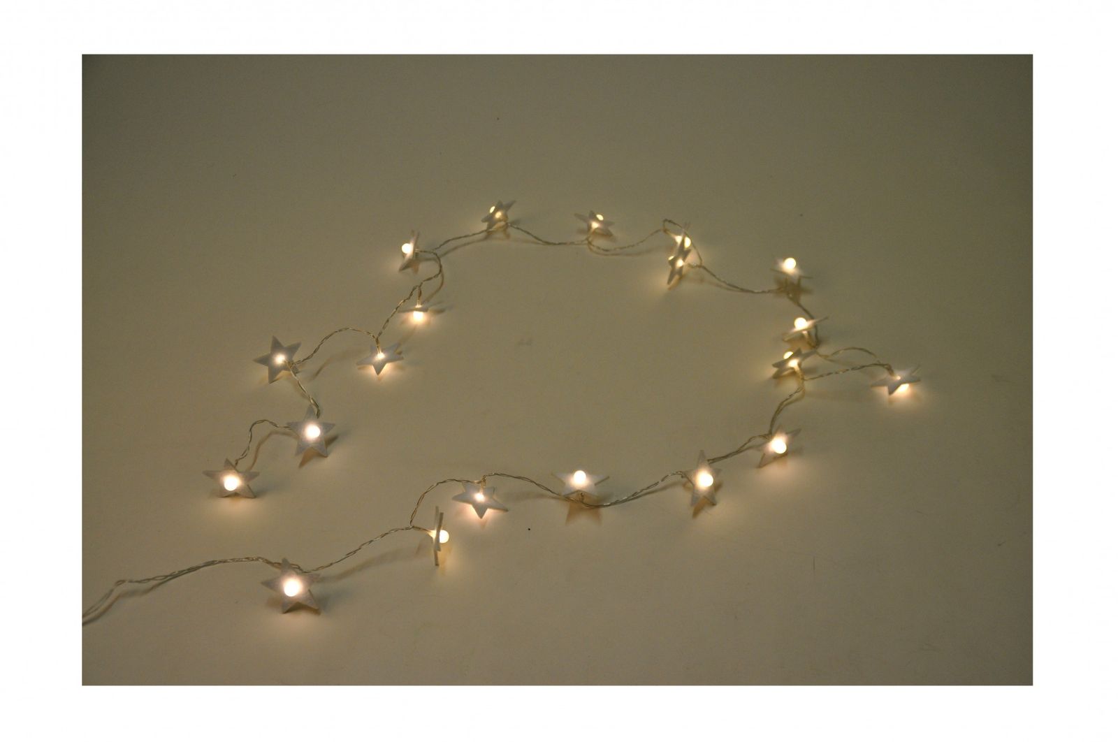 BURI BURI Lichterkette 20 LEDs Weihnachtsdeko Stern Bl&uuml;te Hochzeit 