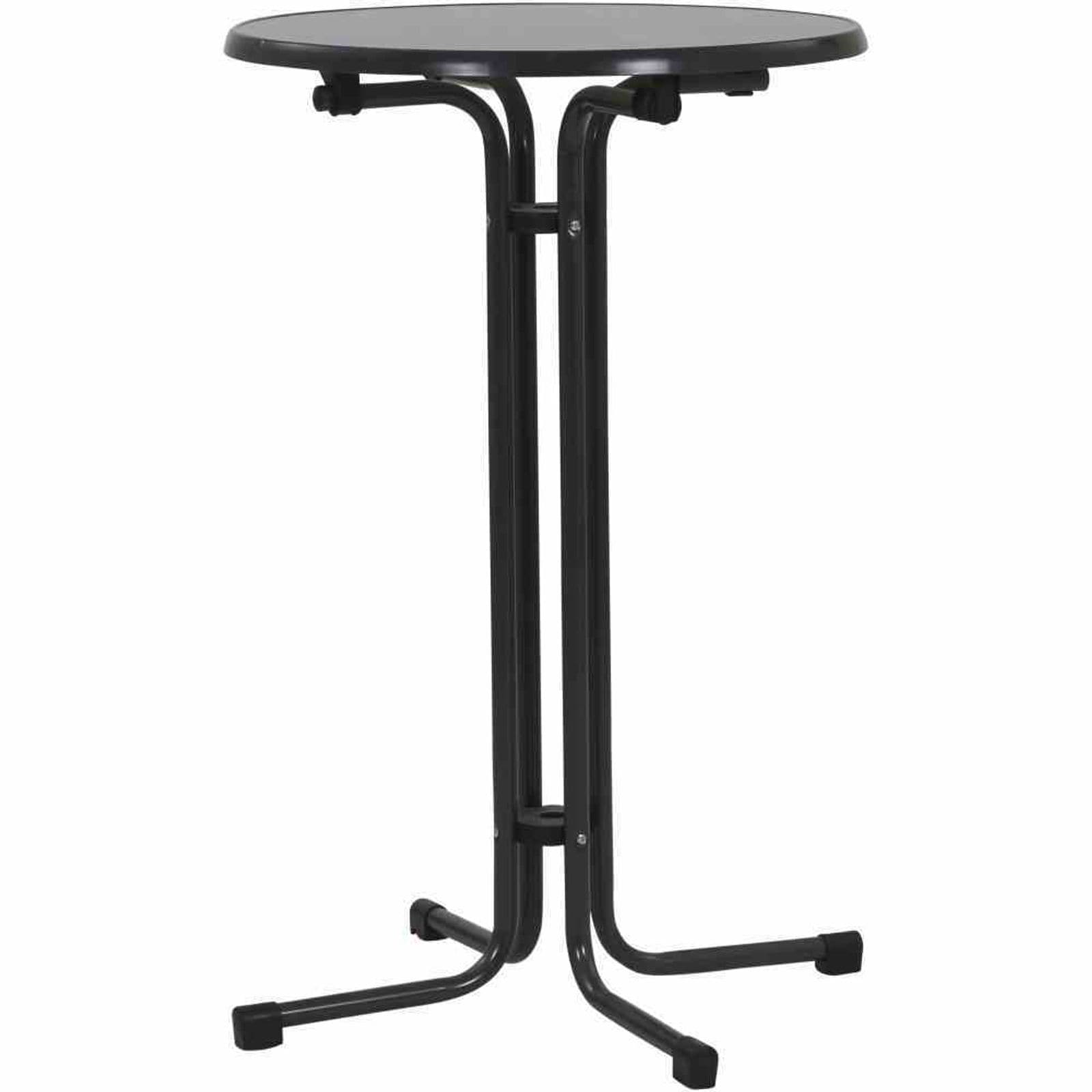 MFG Stehtisch &Oslash; 70x110 cm, grau, klappbar Stahlrohrgestell 