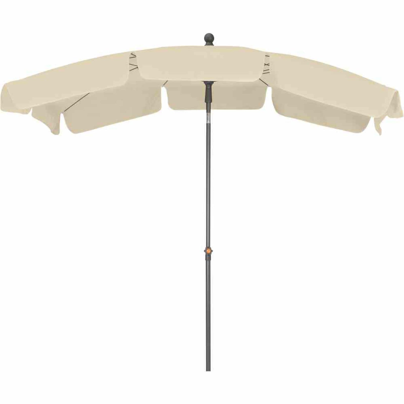 Siena Garden Tropico Mittelstockschirm anthrazit/natur 210x140cm Gestell Stahl anth 