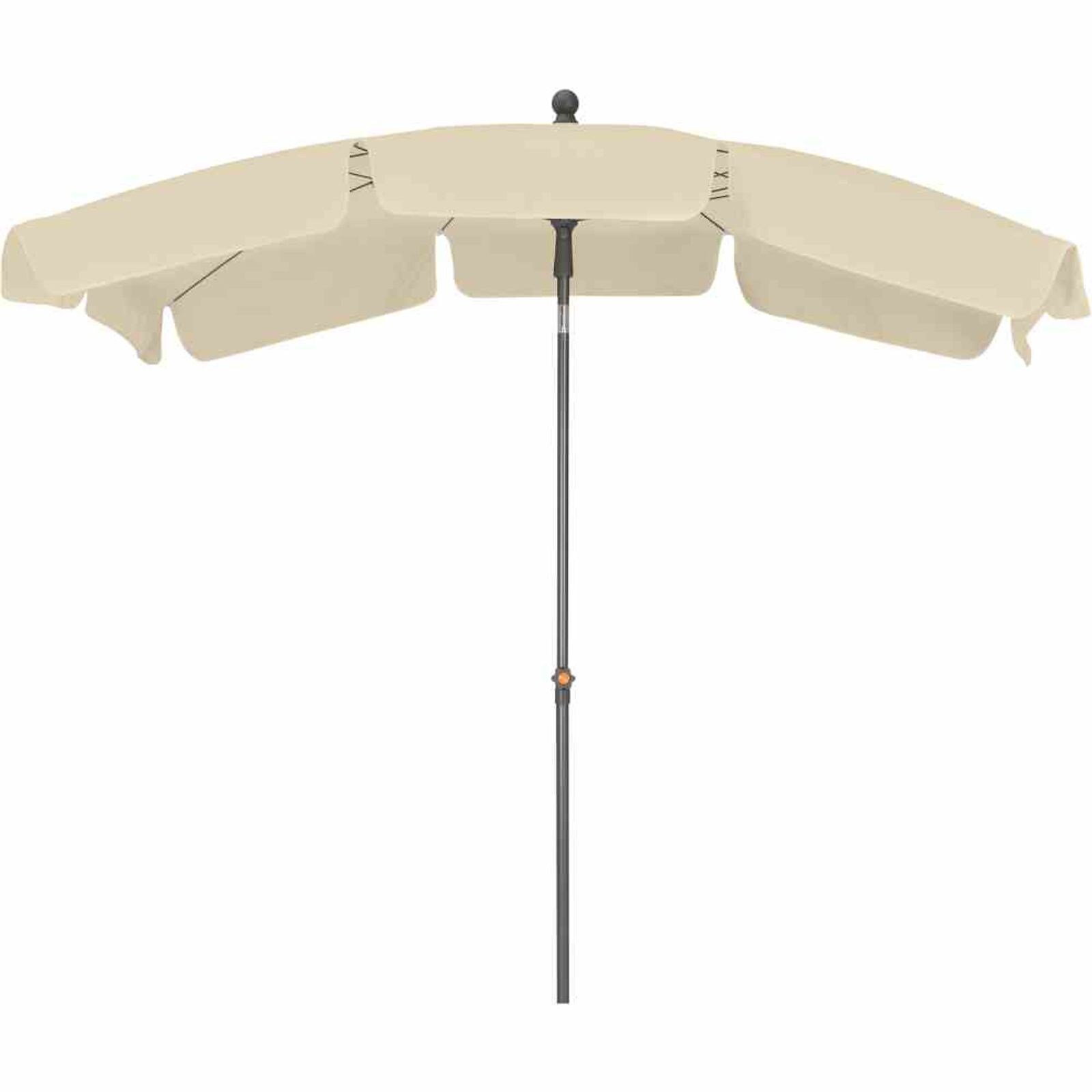 Siena Garden Tropico Mittelstockschirm anthrazit/natur 210x140cm Gestell Stahl anth