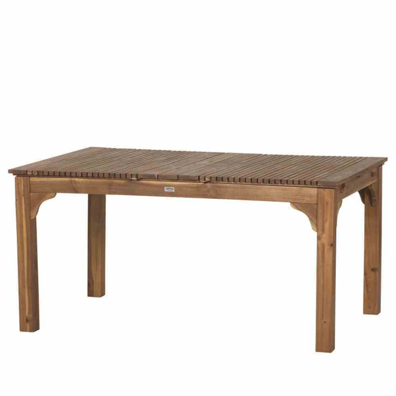 Siena Garden Ausziehtisch 150/175/200x100x74 cm Gestell und Tischplatte Akazienholz