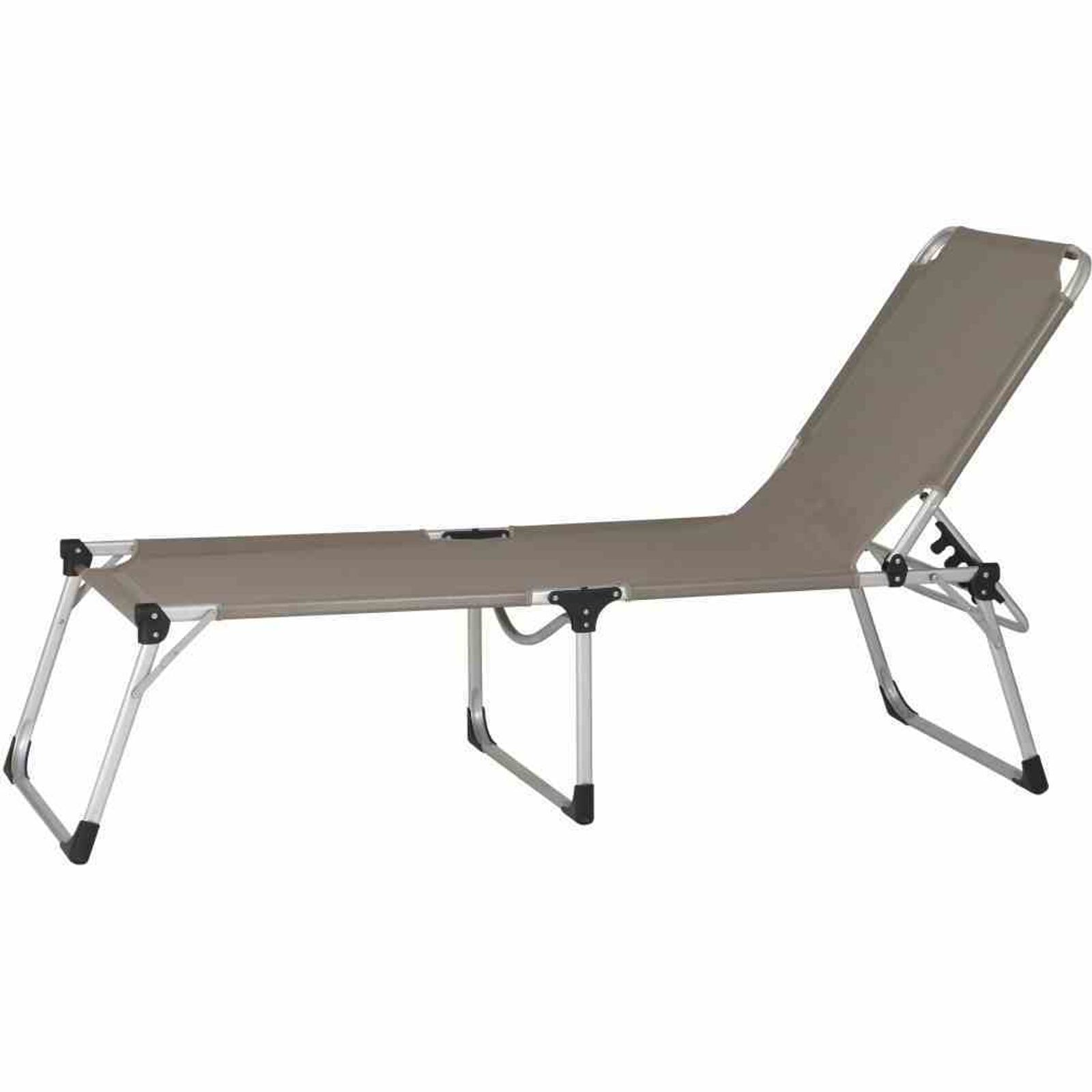 Siena Garden Alu-Dreibeinliege XXL Gestell Aluminium silber, Fläche Ranotex®-Gewebe