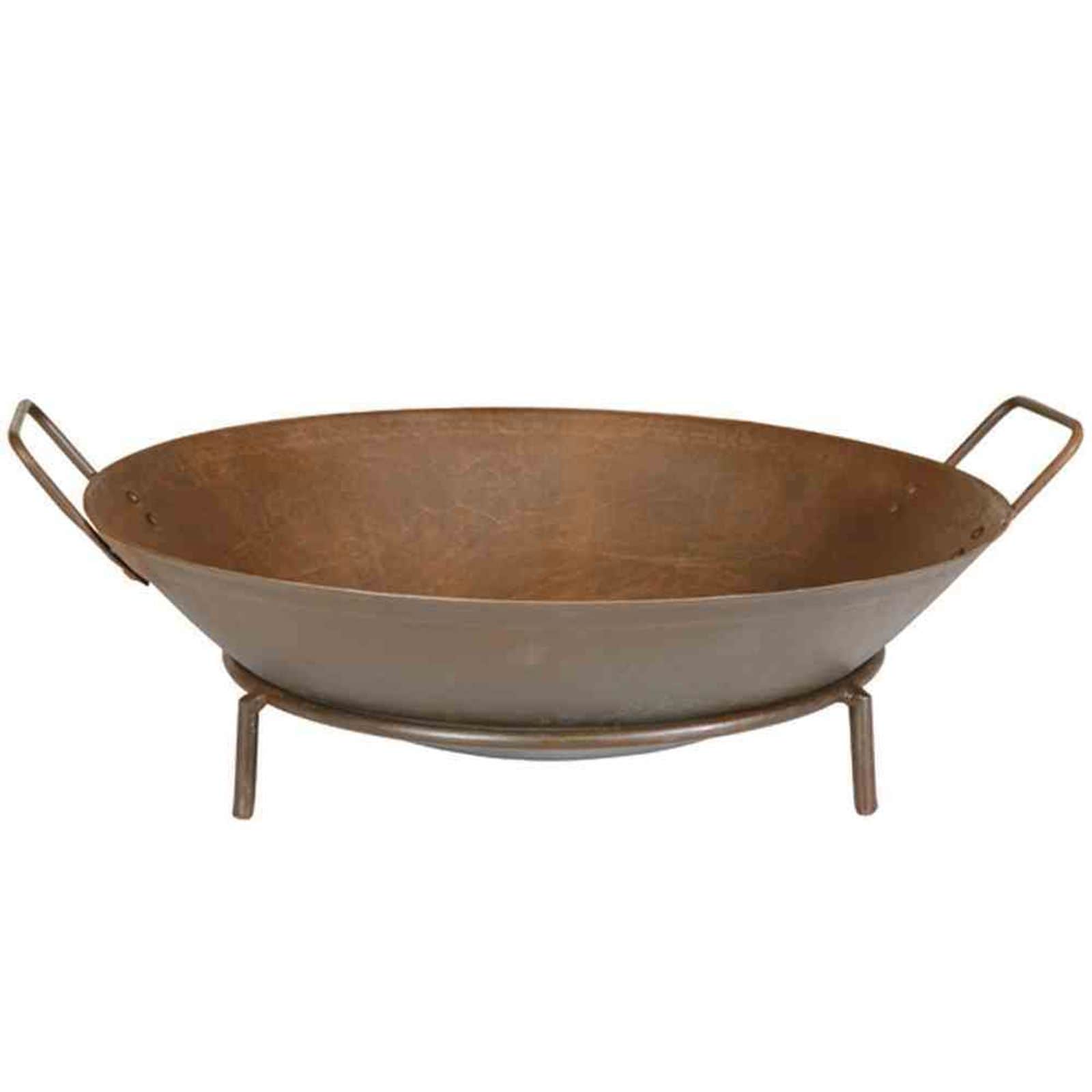 Siena Garden Feuerschale Rusty &Oslash; 48 cm Gusseisen rostbraun, mit Griffen 
