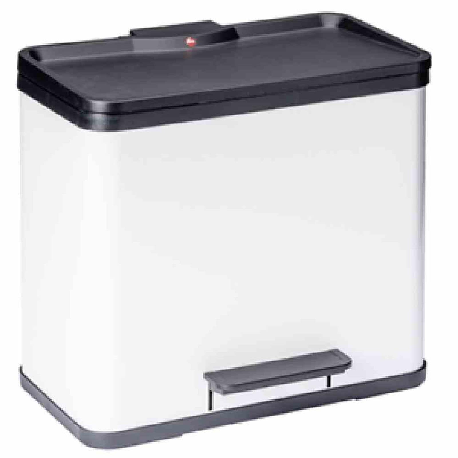 Hailo Abfalltrenner "&Ouml;ko Trio Plus L" 3 x 9 l wei&szlig; 