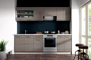 TOP KÜCHE DAVE 240 CM KÜCHENZEILE KÜCHENBLOCK – EICHE SONOMA TRÜFFEL NEU & OVP 