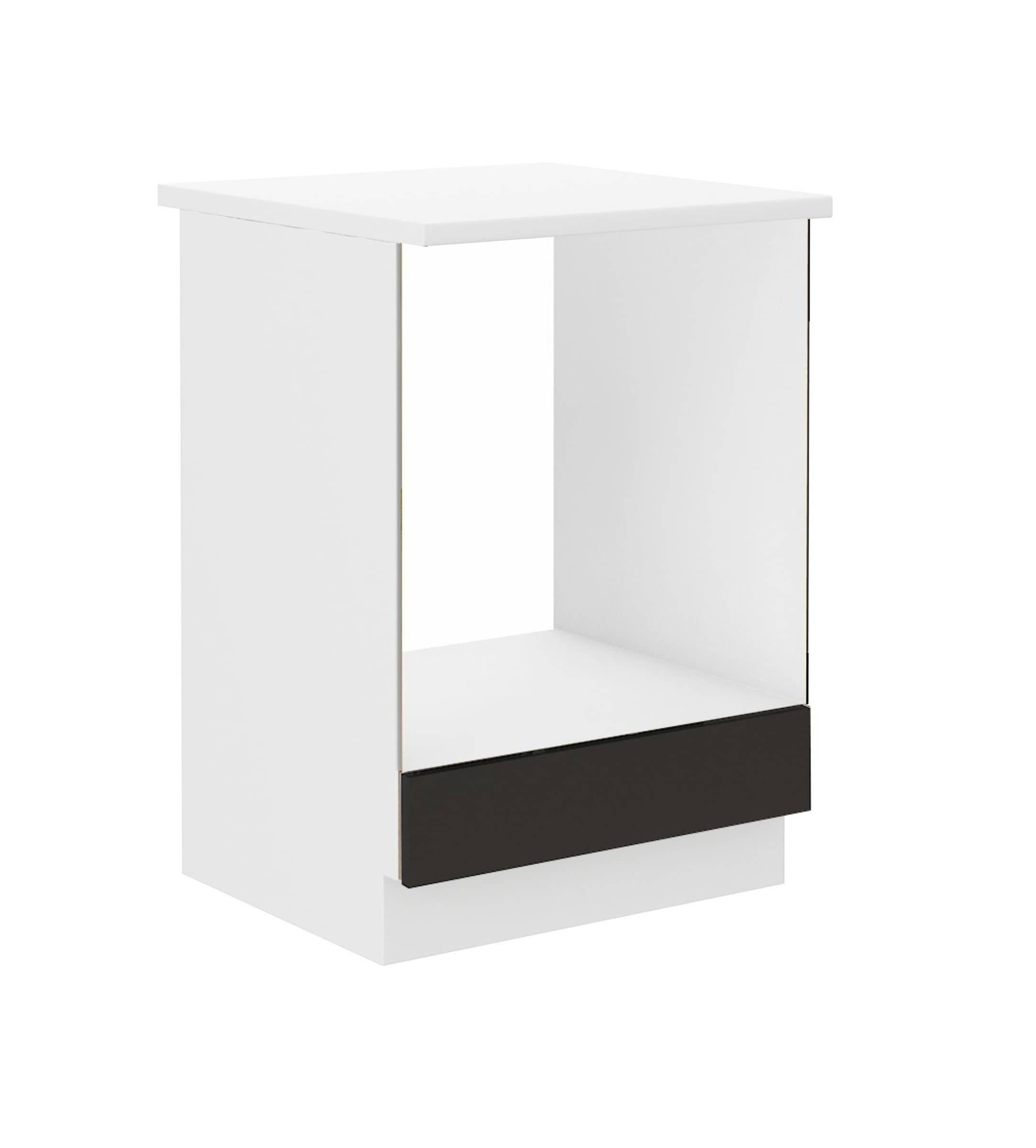 Herdunterschrank passend f&uuml;r das Modell &bdquo;OMEGA Weiss / Schwarz&ldquo; 