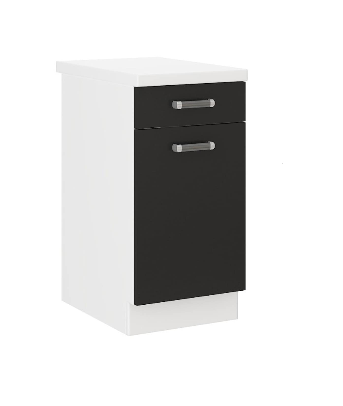 Küchen Unterschrank 40 cm für das Modell „Omega 240 Schwarz + Weiss“