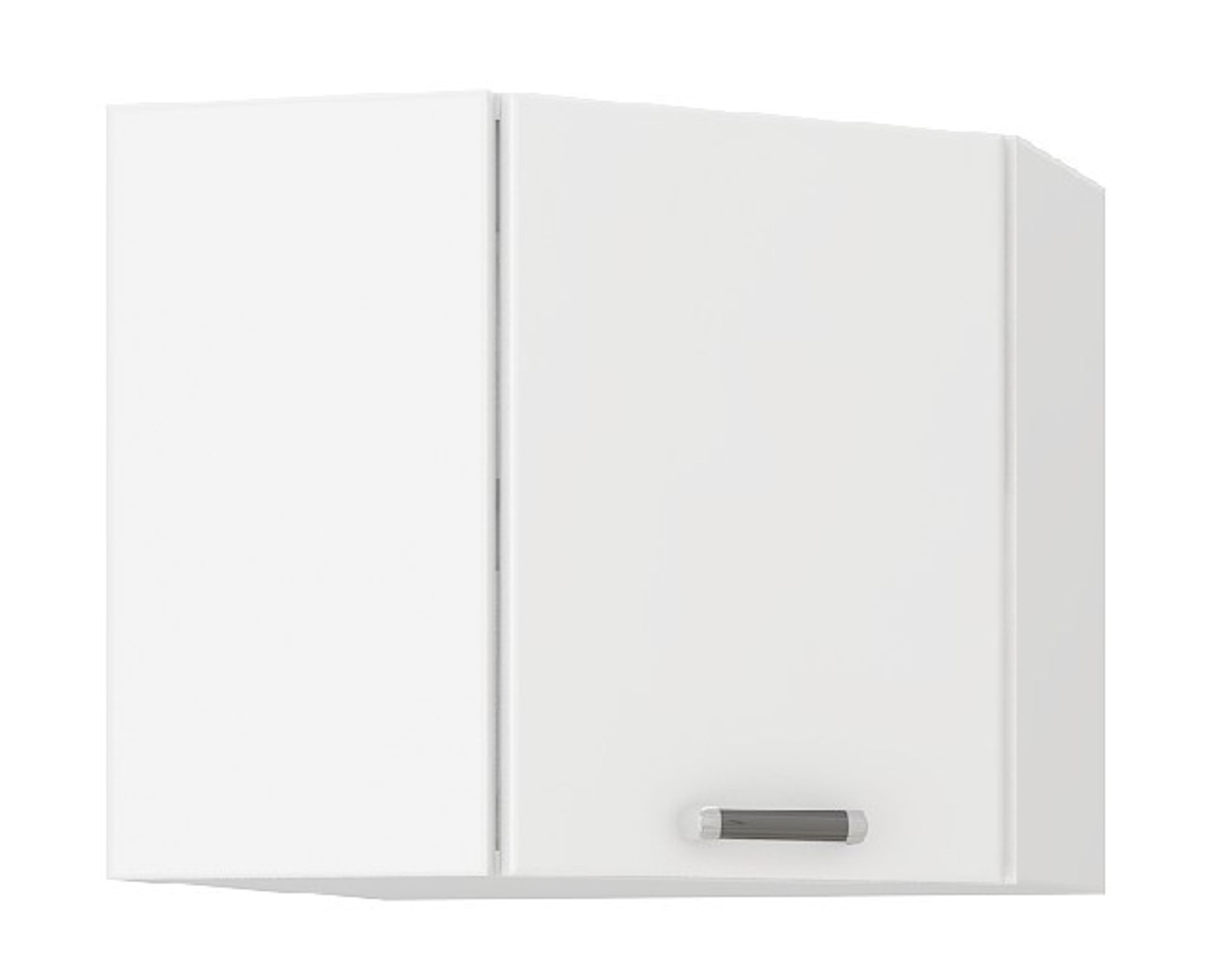 K&uuml;chen Eckh&auml;ngeschrank 58x58 cm f&uuml;r das Modell &bdquo;Omega 240 Schwarz + Weiss&ldquo; 