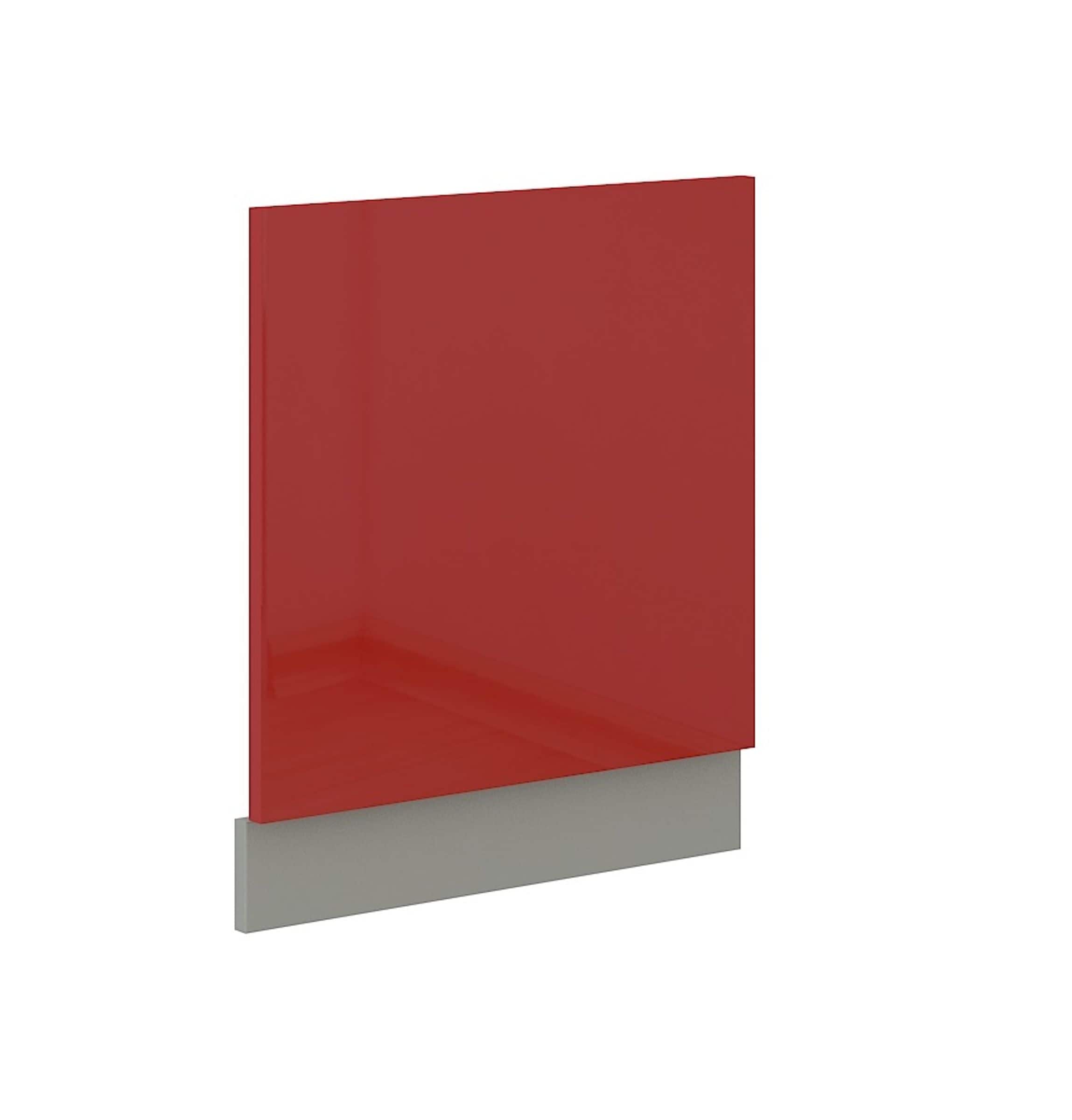 Frontblende Geschirrsp&uuml;ler integriert 60 cm Rot Hochglanz K&uuml;che Rose Bianca 