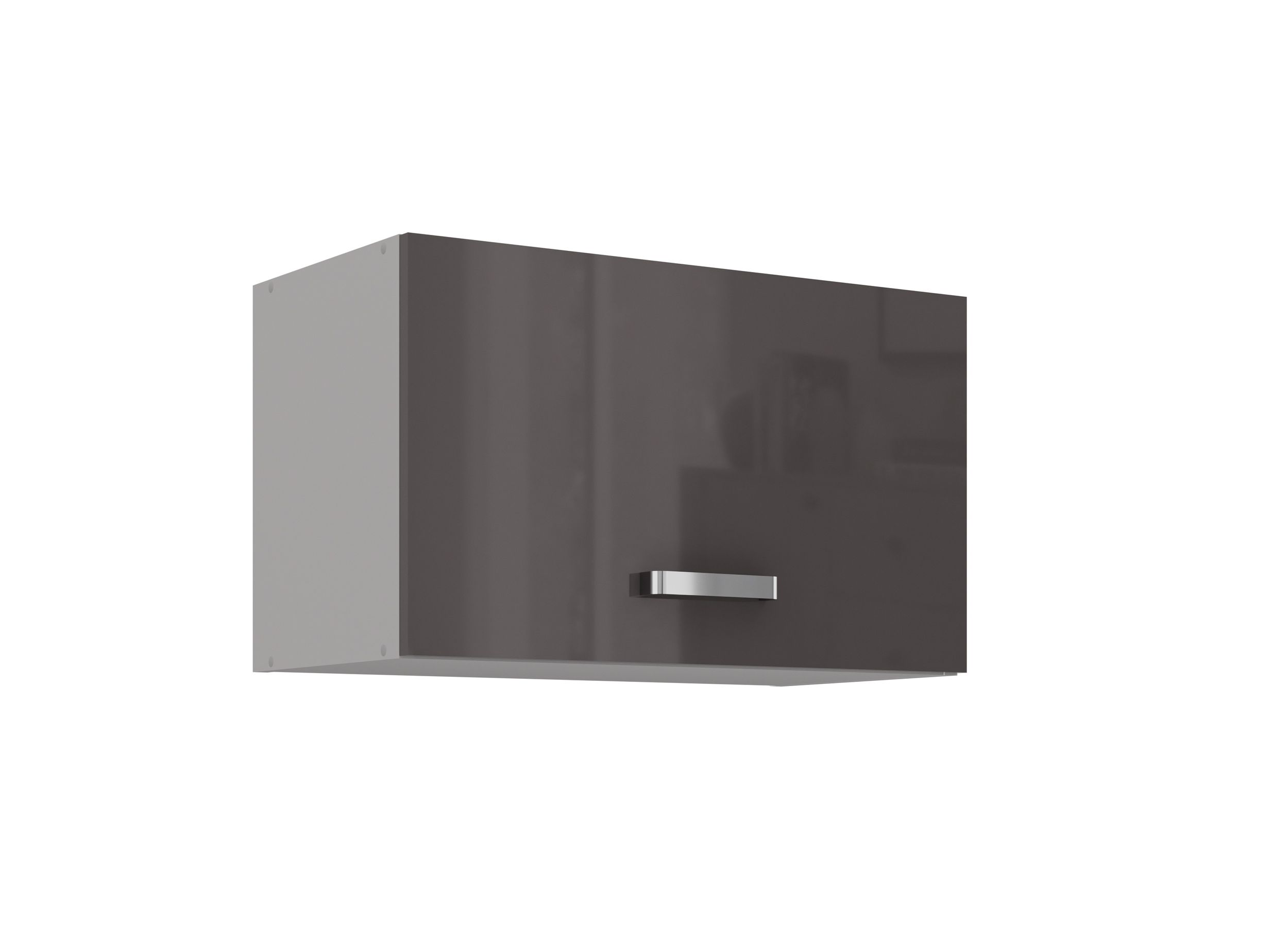 K&uuml;chen H&auml;ngeschrank 60 Hochglanz Grau K&uuml;chenzeile K&uuml;chenblock K&uuml;che Grey Bianca 