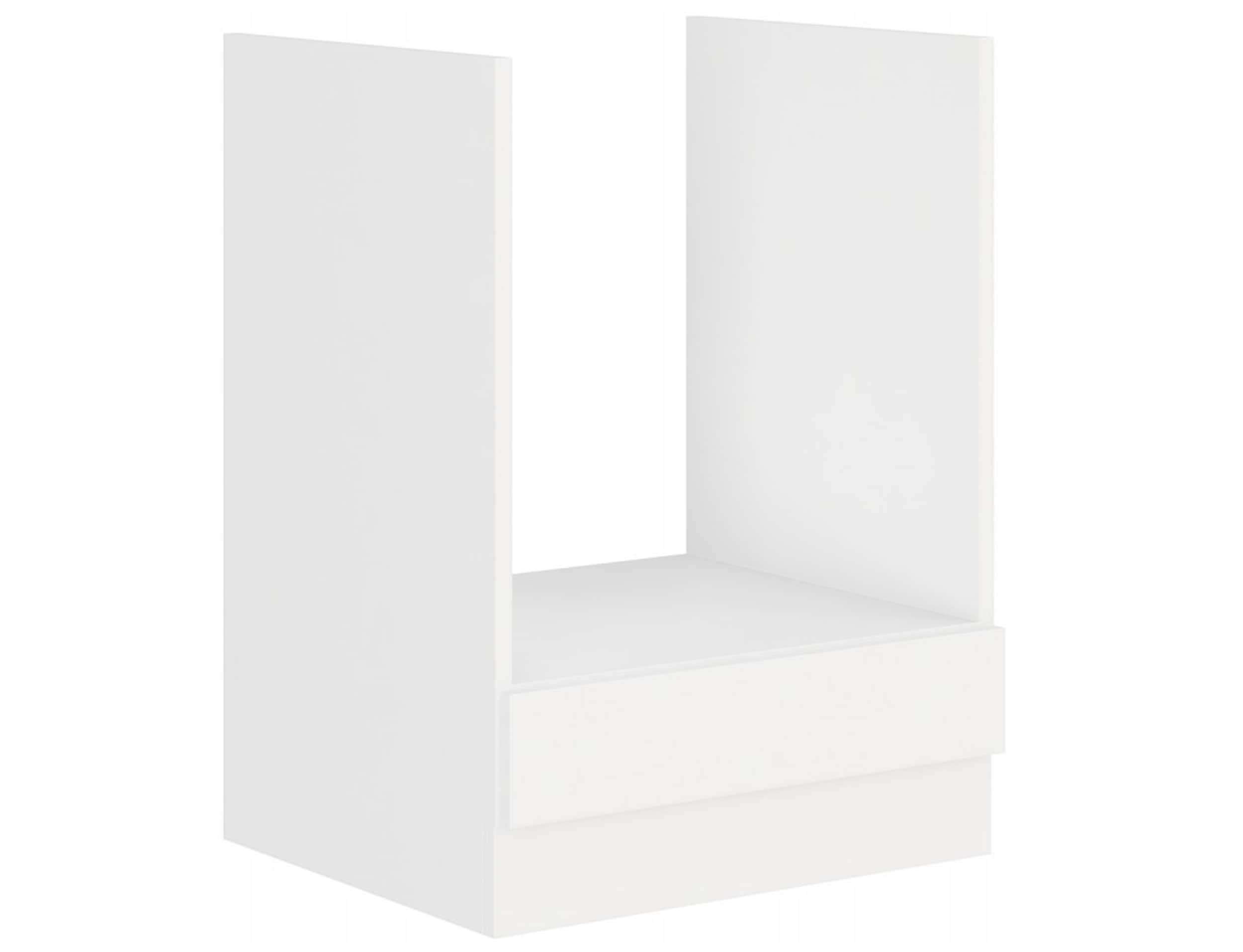 EKO White Herdunterschrank 60 Weiss matt K&uuml;chenzeile K&uuml;chenblock Einbauk&uuml;che 