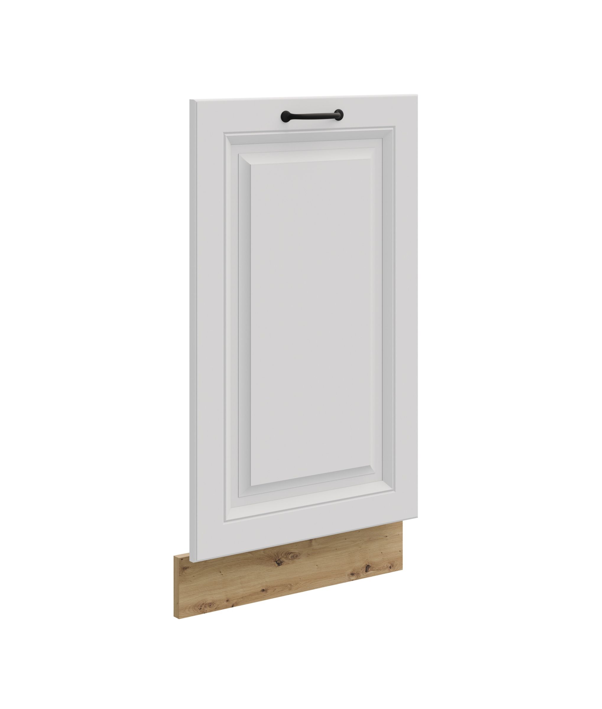 Frontblende f&uuml;r vollintegrierten Geschirrsp&uuml;ler 45 cm Stilo Wei&szlig; + Eiche Artisan 