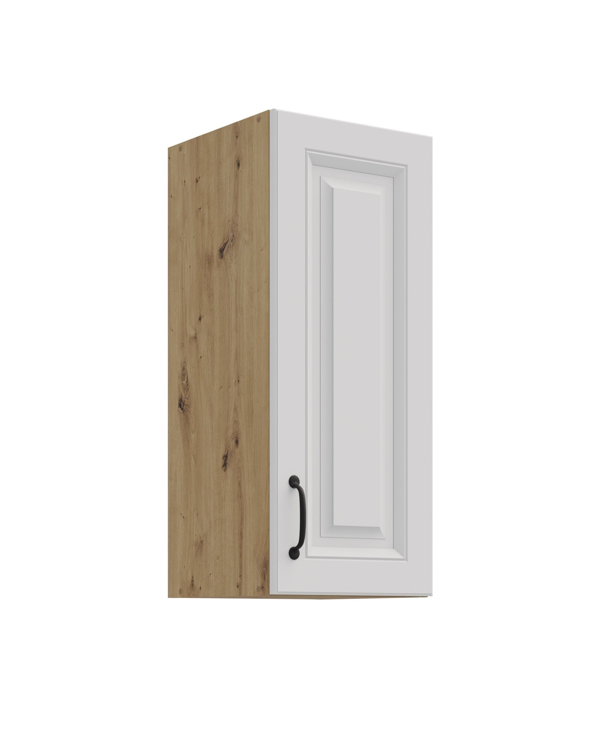 H&auml;ngeschrank 30 cm Stilo Weiss + Eiche Artisan K&uuml;chenzeile K&uuml;chenblock K&uuml;che 