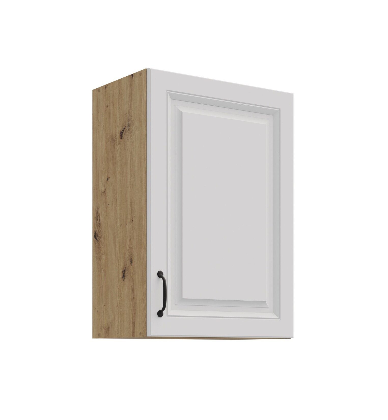 Hängeschrank 50 cm Stilo Weiss + Eiche Artisan Küchenzeile Küchenblock Küche