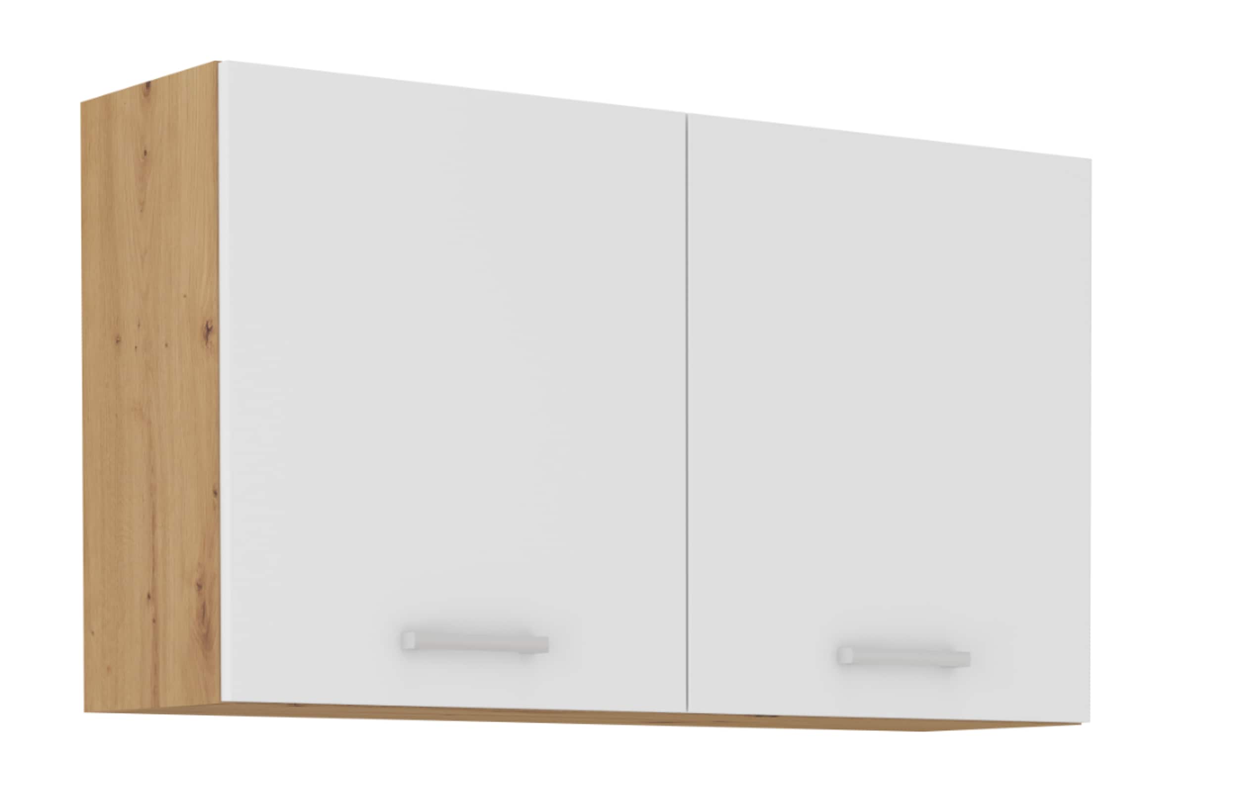 H&auml;ngeschrank Buffet K&uuml;che Mario 100 K&uuml;chenzeile Einbauk&uuml;che Weiss Eiche Artisan 