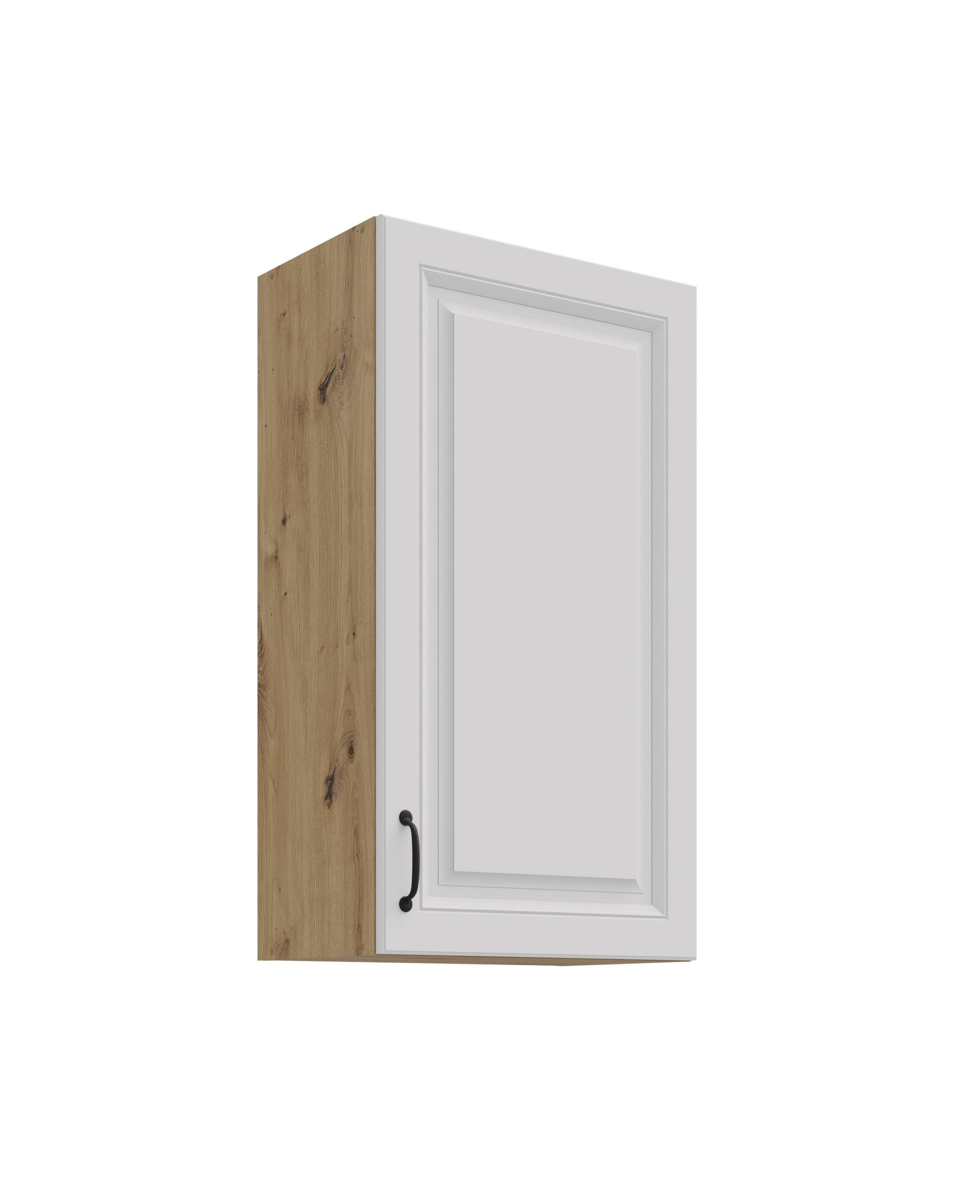 H&auml;ngeschrank 50-90 cm Stilo Weiss + Eiche Artisan K&uuml;chenzeile K&uuml;chenblock K&uuml;che 