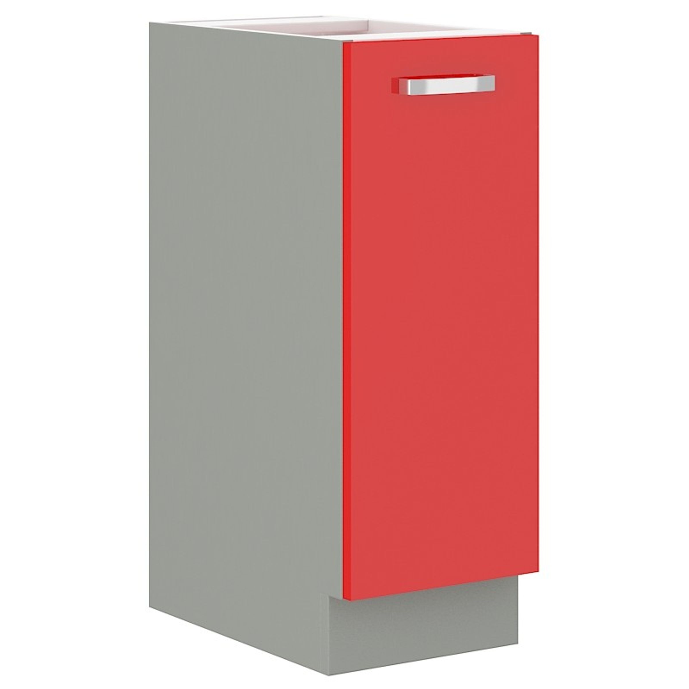 K&uuml;che Bianca Rose Hochglanz Rot Unterschrank 30 cm Schrankauszug K&uuml;chenschrank 