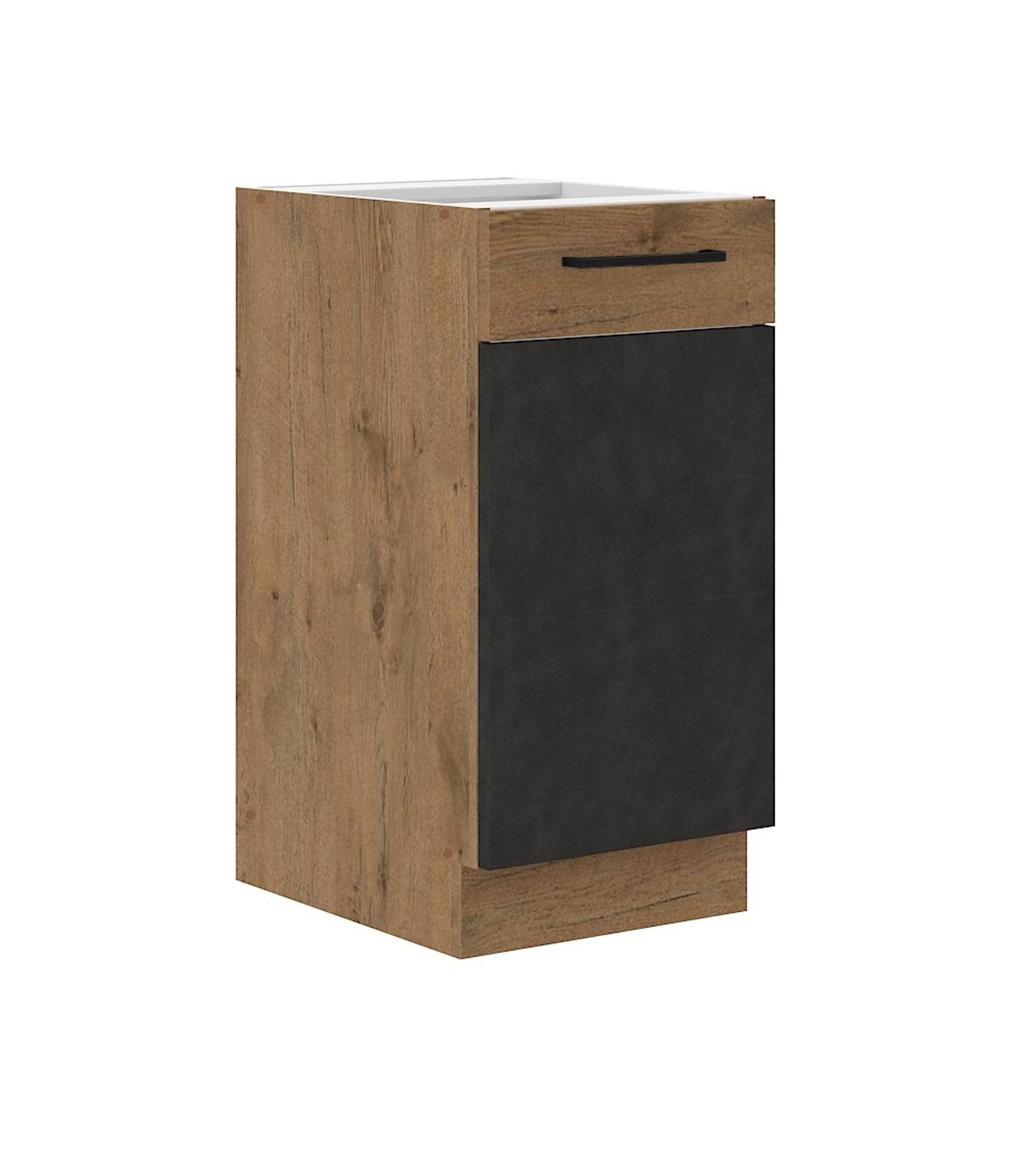 Vigo Unterschrank 40 cm Eiche Lancelot Matera Grau K&uuml;chenzeile K&uuml;chenblock K&uuml;che 