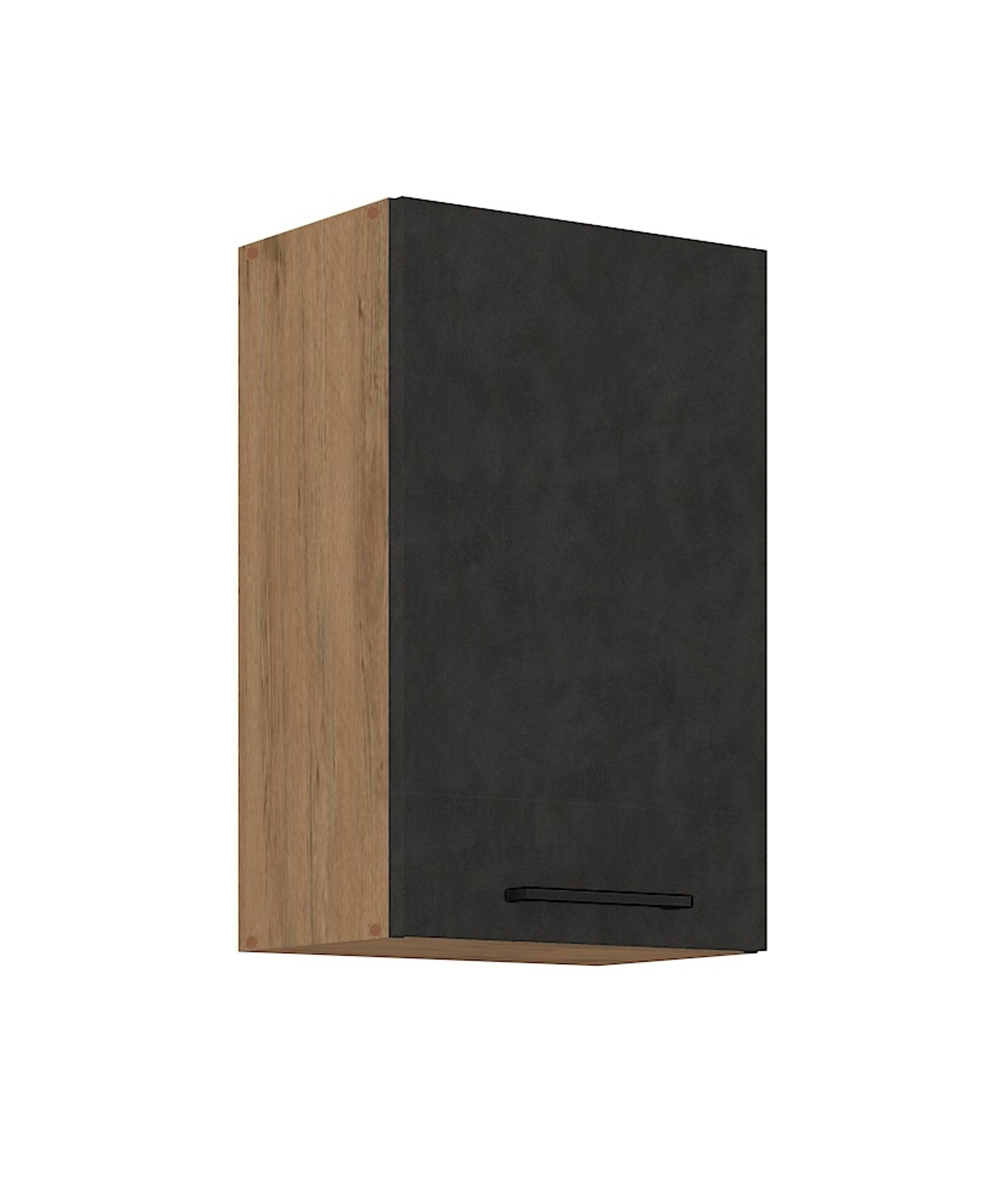 Vigo H&auml;ngeschrank 45 cm Eiche Lancelot Matera Grau K&uuml;chenzeile K&uuml;chenblock K&uuml;che 