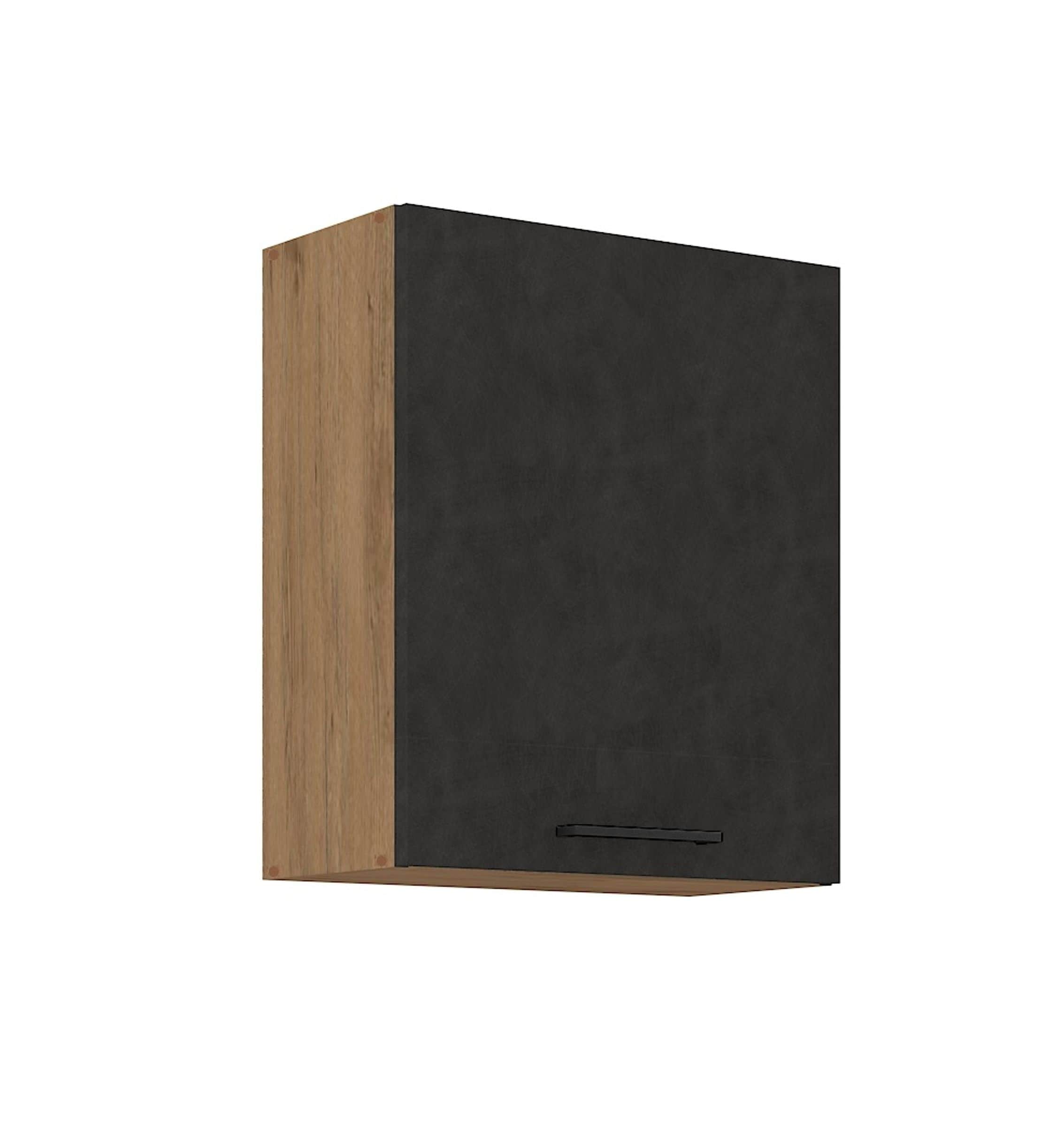 Vigo H&auml;ngeschrank 60 cm Eiche Lancelot Matera Grau K&uuml;chenzeile K&uuml;chenblock K&uuml;che 