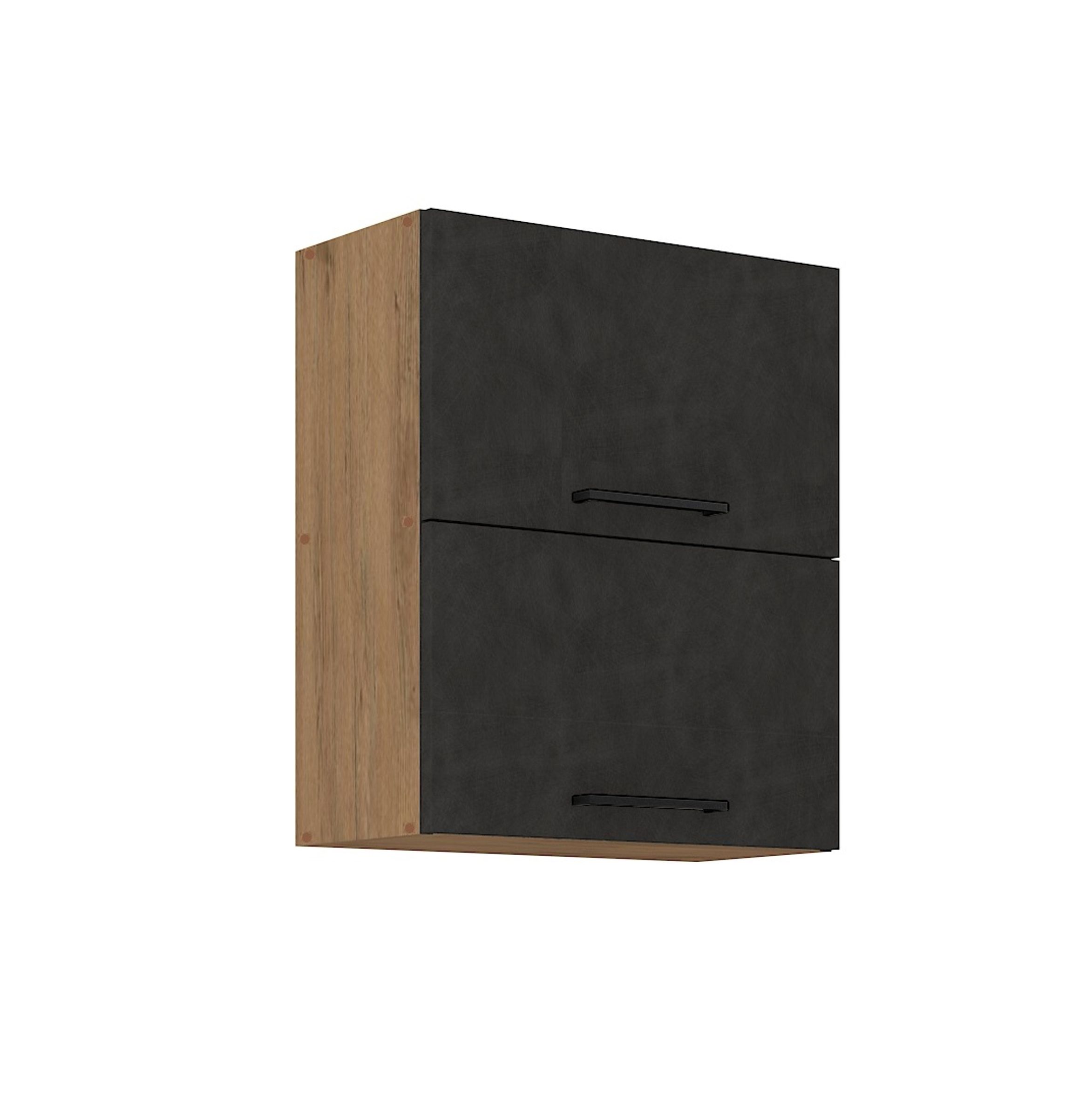 Vigo H&auml;ngeschrank 60 cm Eiche Lancelot Matera Grau K&uuml;chenzeile K&uuml;chenblock K&uuml;che 