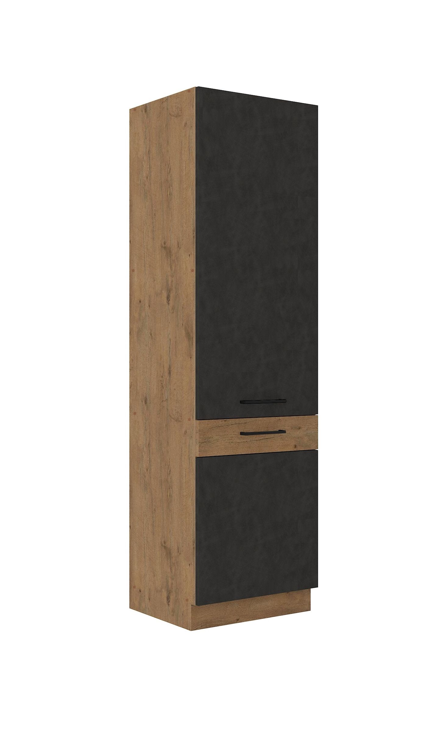 Vigo Hochschrank 60 cm Eiche Lancelot Matera Grau K&uuml;chenzeile K&uuml;chenblock K&uuml;che 