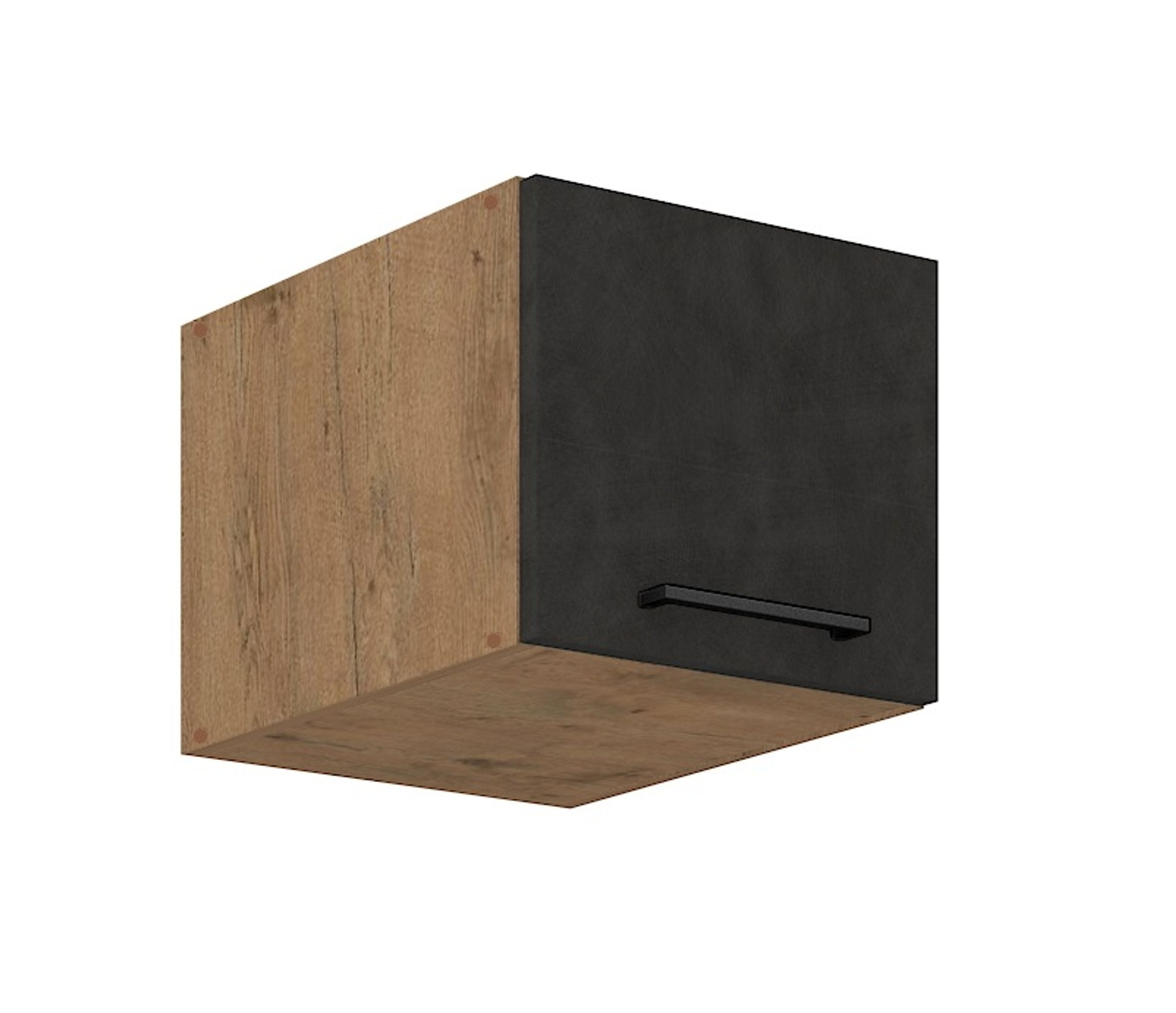 Vigo Aufsatzschrank Hochschrank 40 cm Eiche Lancelot Matera Grau K&uuml;chenzeile 