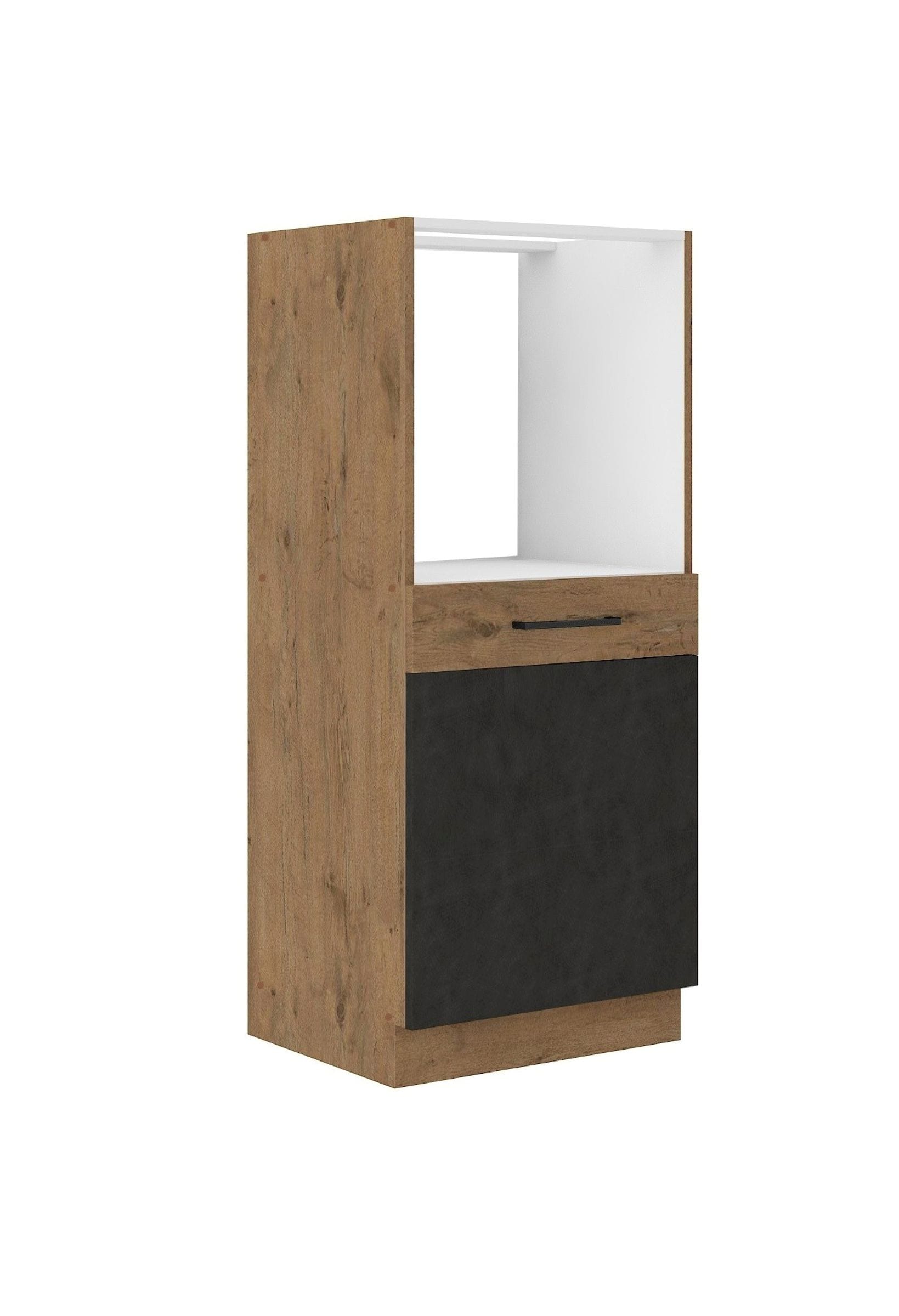 Vigo Midischrank 60 cm Eiche Lancelot Matera Grau K&uuml;chenzeile K&uuml;chenblock K&uuml;che 