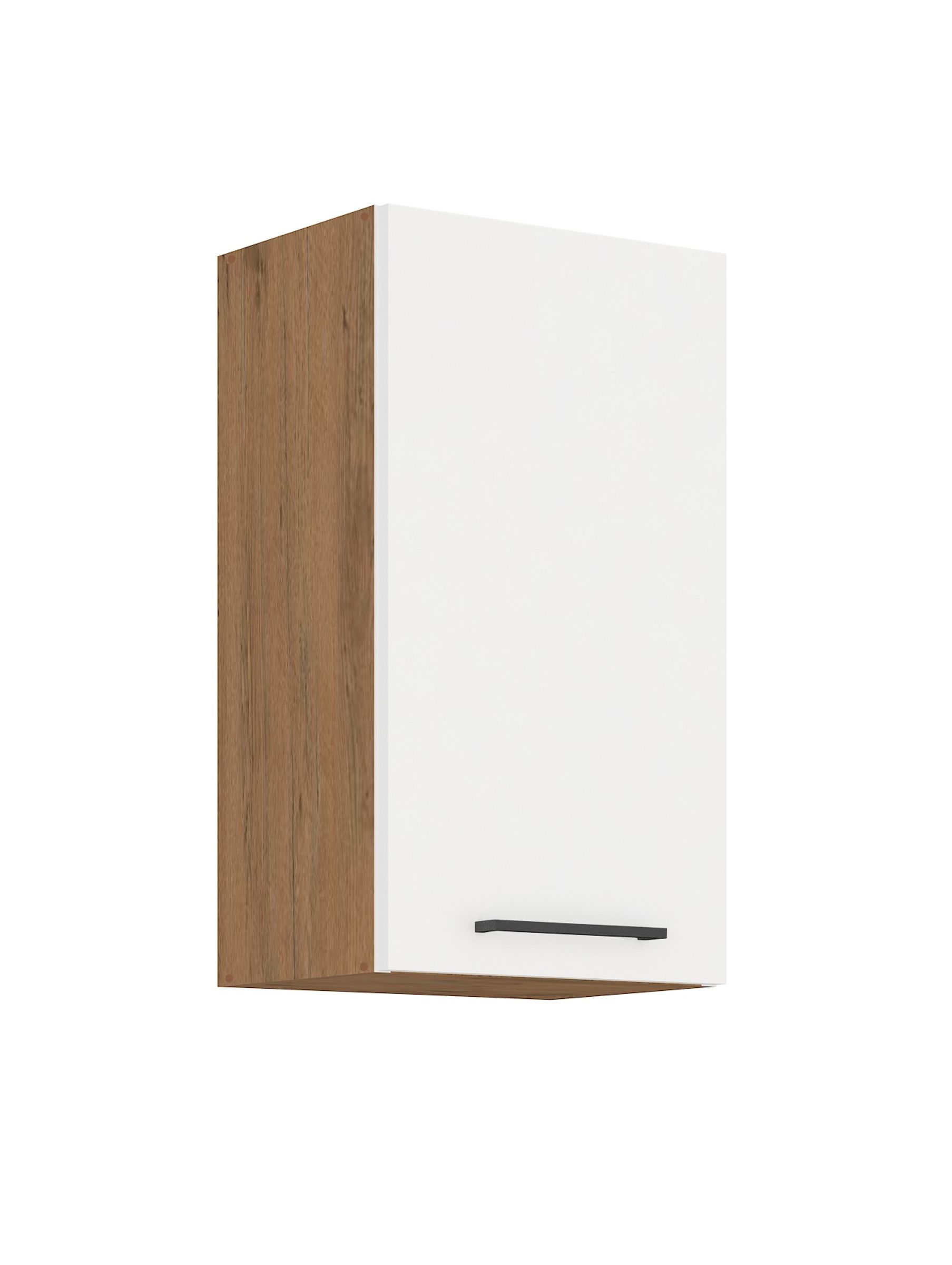 Vigo H&auml;ngeschrank 45 Eiche Lancelot Wei&szlig; Hochglanz K&uuml;chenzeile K&uuml;chenblock K&uuml;che 