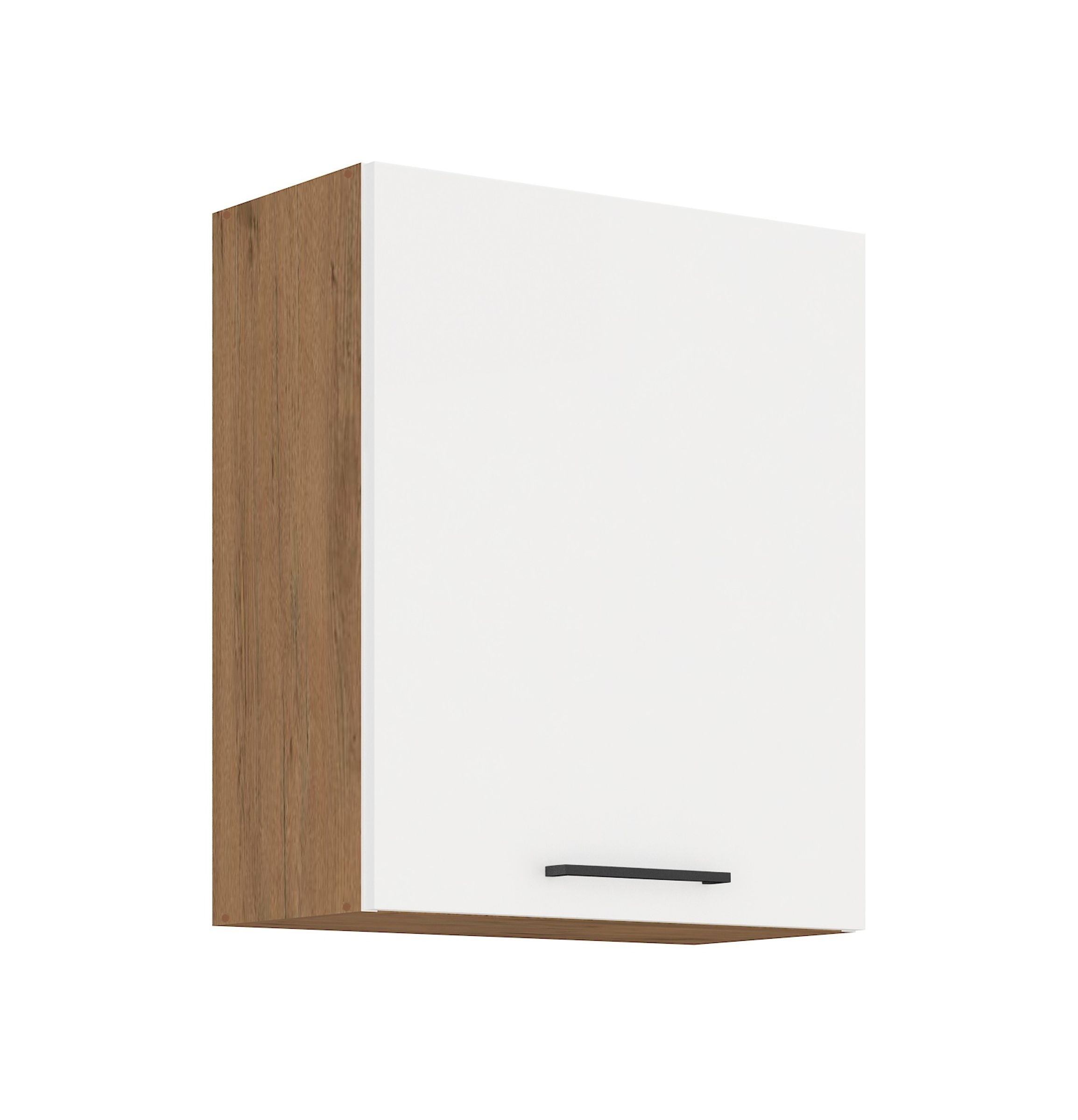 Vigo H&auml;ngeschrank 60 Eiche Lancelot Wei&szlig; Hochglanz K&uuml;chenzeile K&uuml;chenblock K&uuml;che 