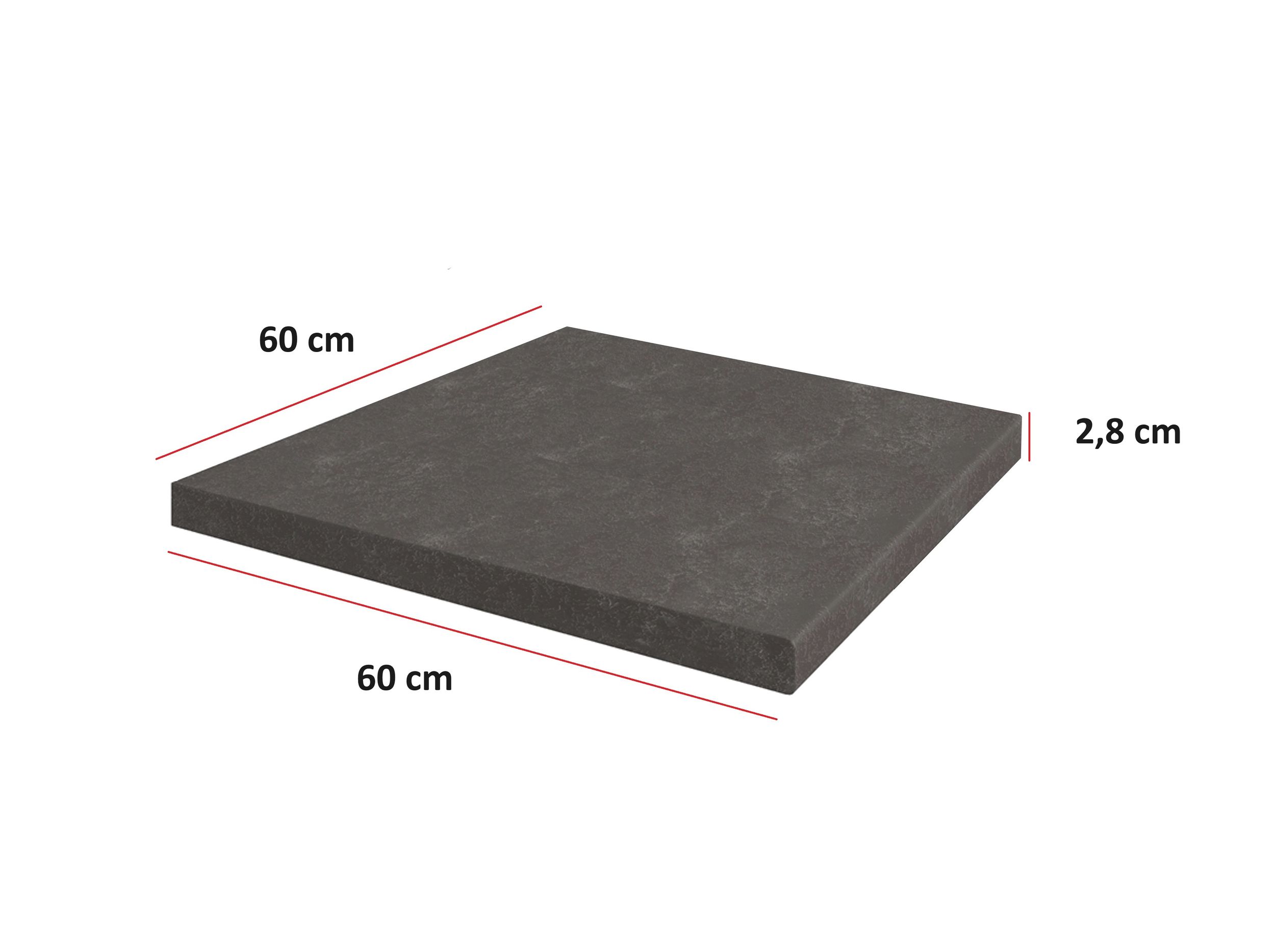 K&uuml;chen Arbeitsplatte Metallic Brown 60 cm 28 mm Bianca Grey Rose K&uuml;chenzeile 