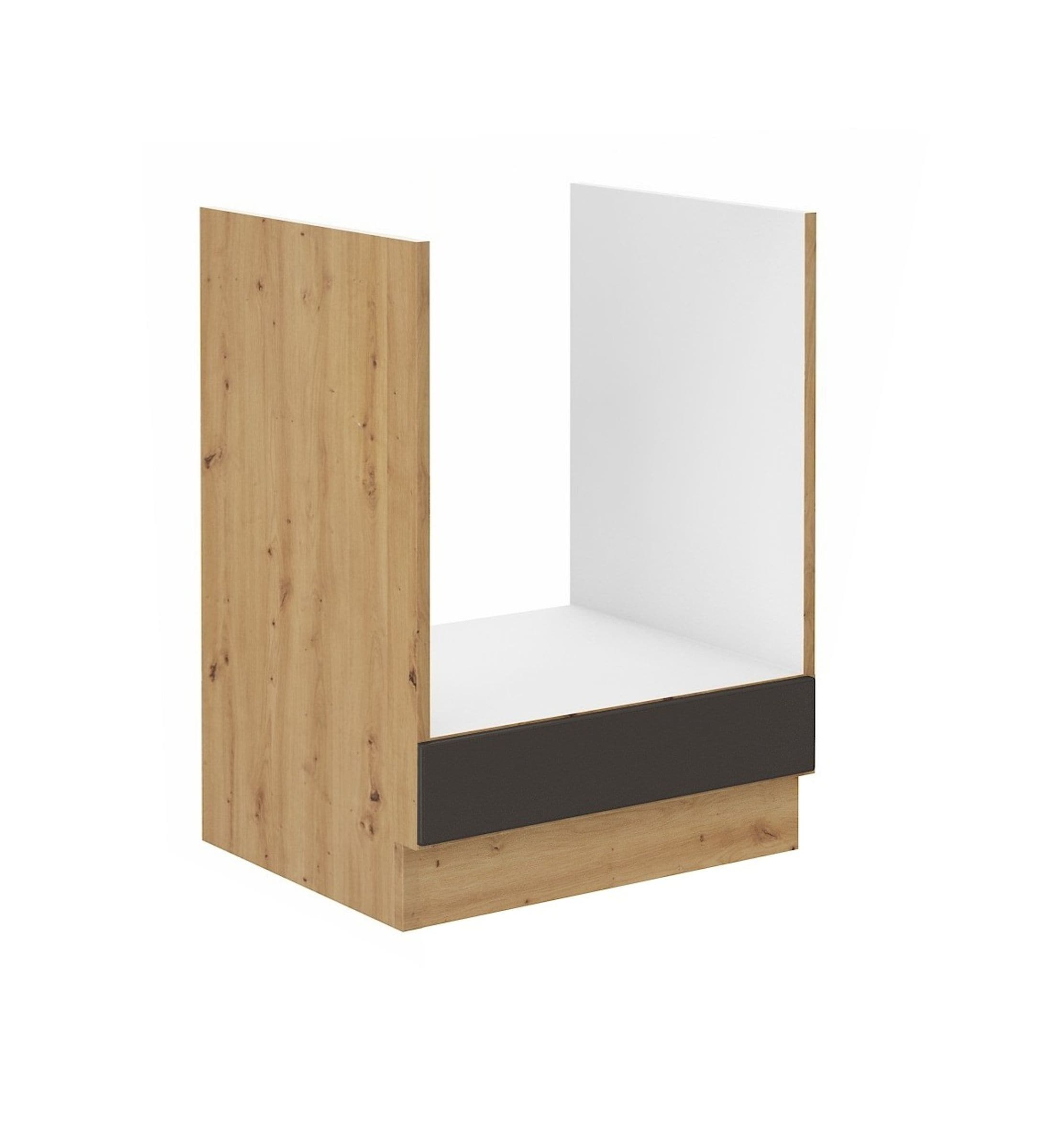 Herd Unterschrank 60 cm Stilo Grau Eiche Artisan K&uuml;chenzeile K&uuml;chenblock K&uuml;che 