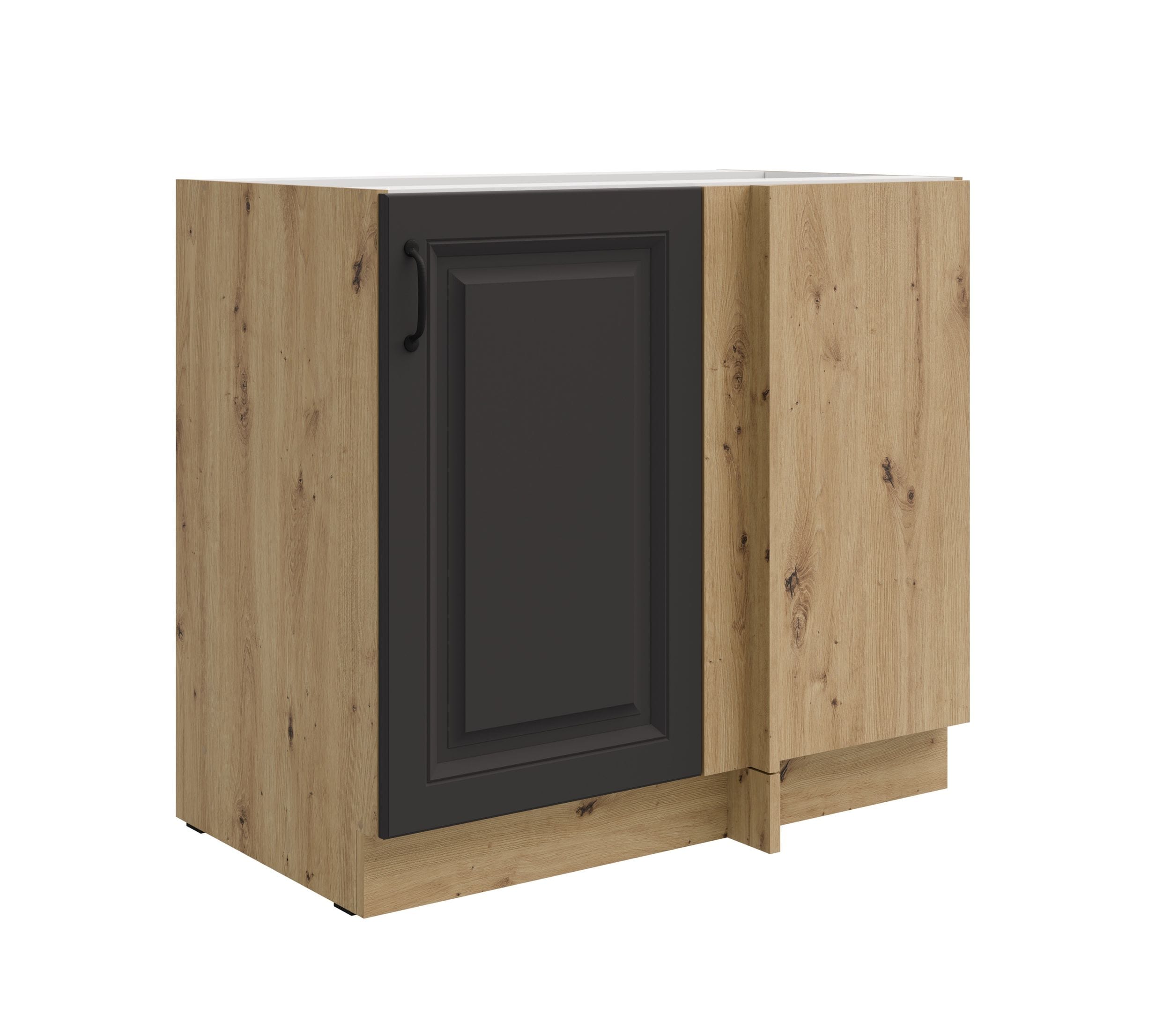 Eckunterschrank 105cm Stilo Grau Eiche Artisan K&uuml;chenzeile K&uuml;chenblock K&uuml;che 