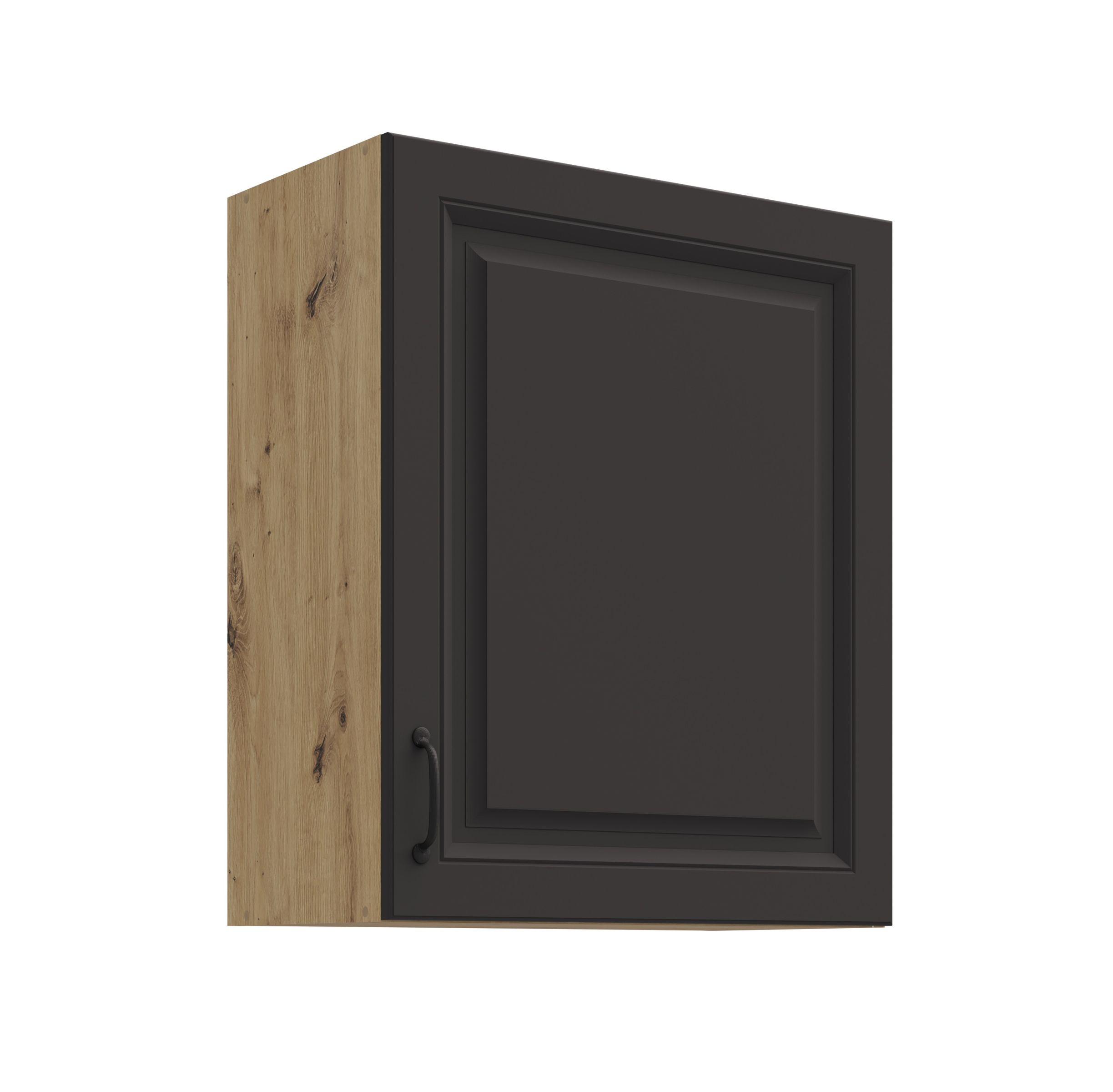 H&auml;ngeschrank 60 cm Stilo Grau + Eiche Artisan K&uuml;chenzeile K&uuml;chenblock K&uuml;che 