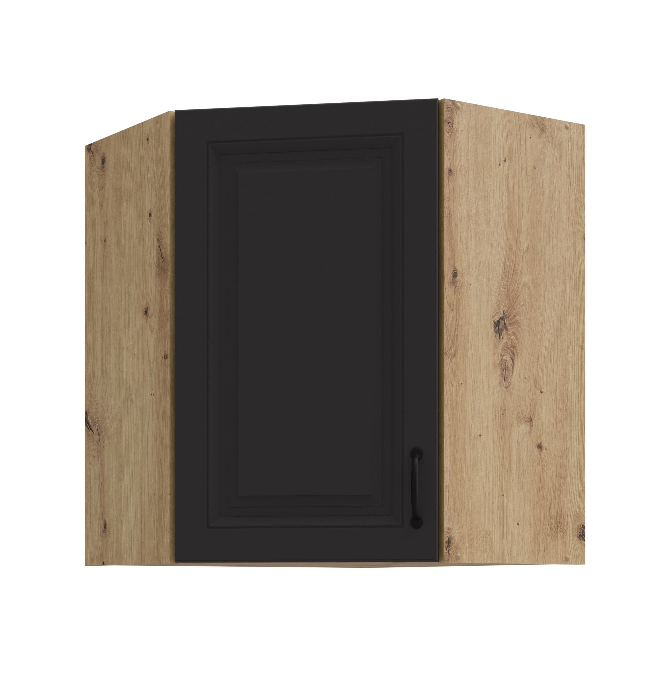 Eckh&auml;ngeschrank 60x60 cm Stilo Grau Eiche Artisan K&uuml;chenzeile K&uuml;chenblock K&uuml;che 