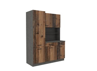 Buffet Küche Mario 150 Küchenzeile Küchenblock Einbauküche Old Wood Style Matera 