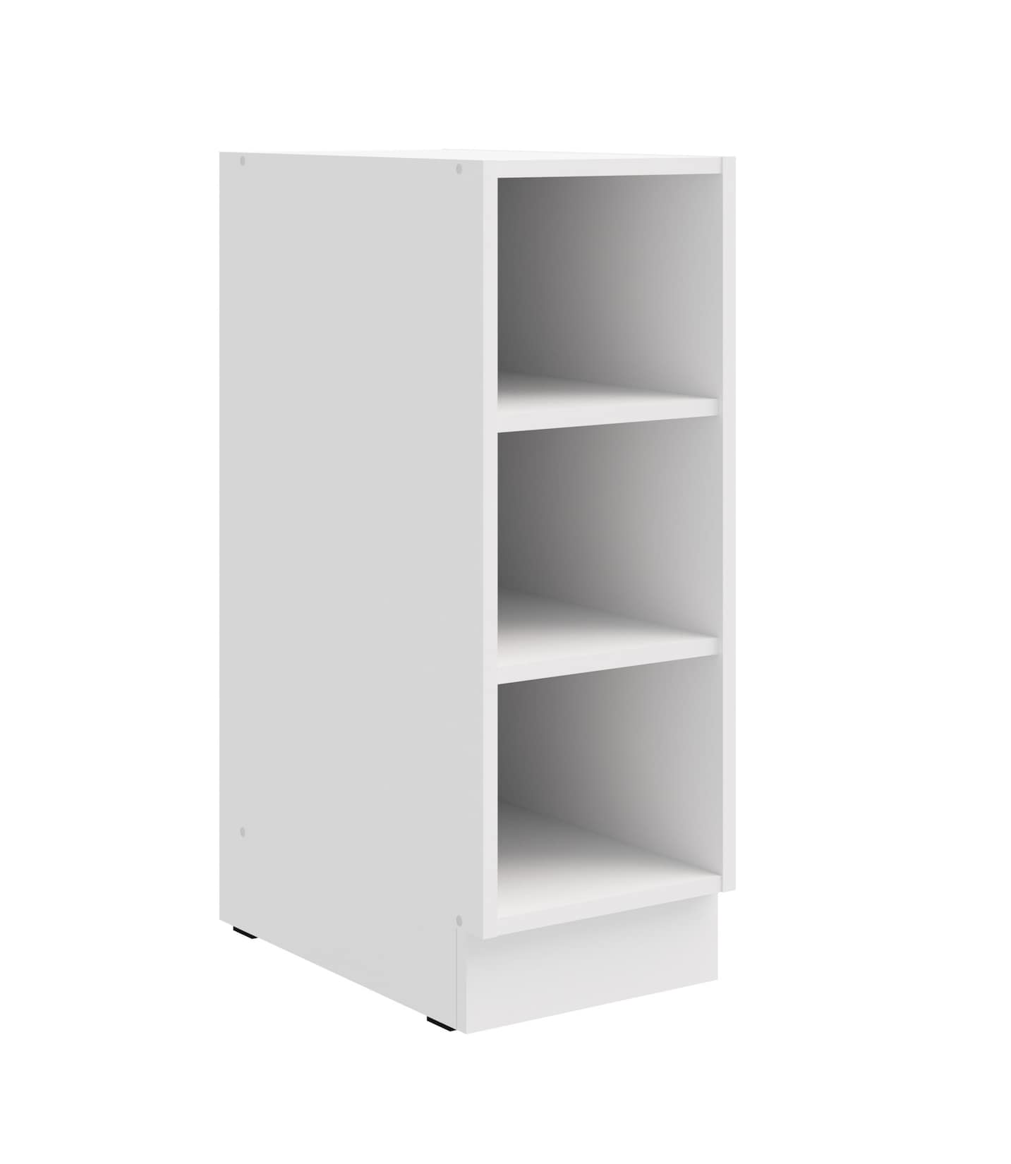 Küchen Unterschrank Regal 30 cm Weiß Küchenzeile Küchenblock Küche Einbauküche