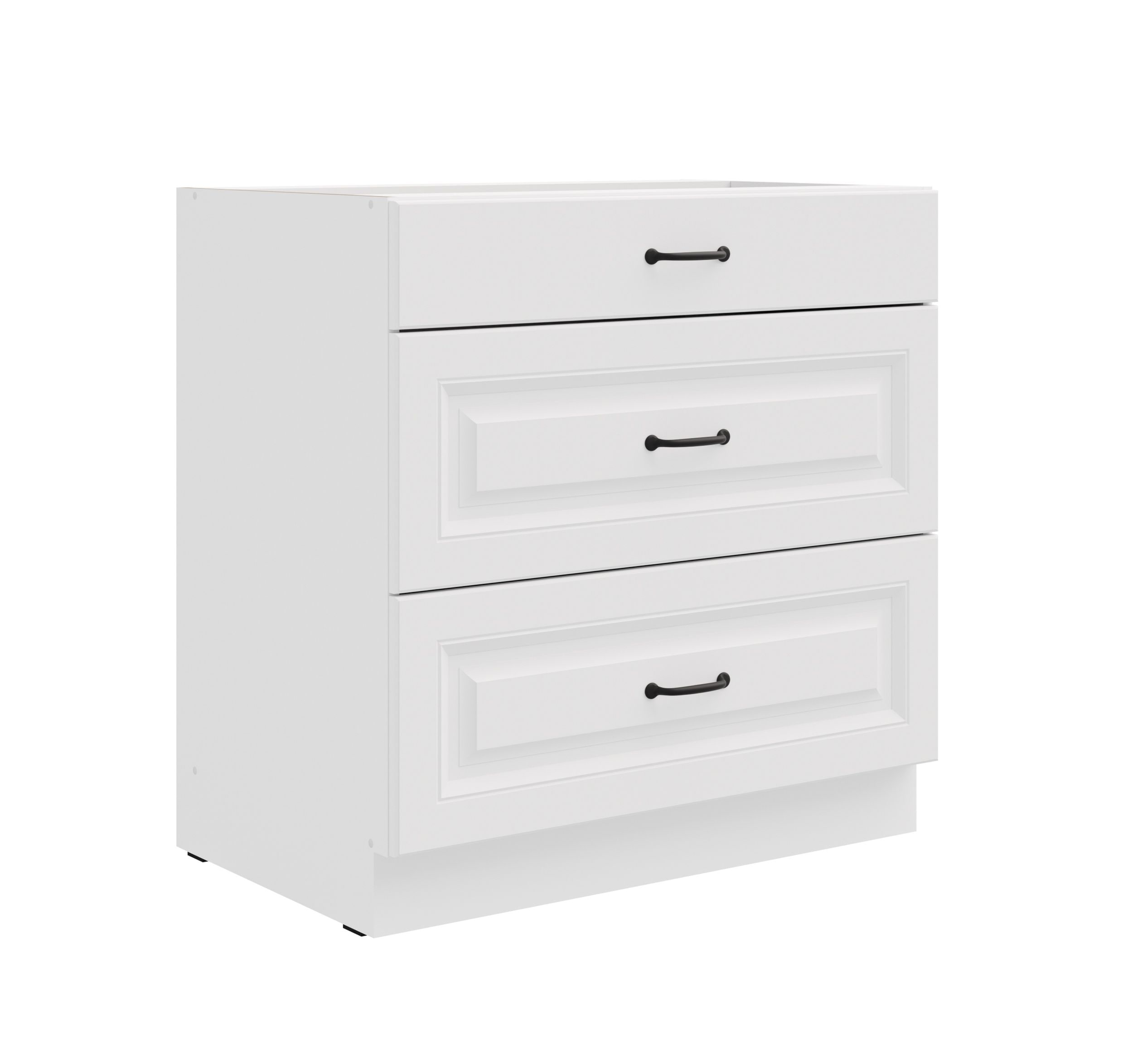 K&uuml;chen Unterschrank 80 cm Stilo Wei&szlig; Vollauszug Soft-Close K&uuml;che K&uuml;chenzeile 