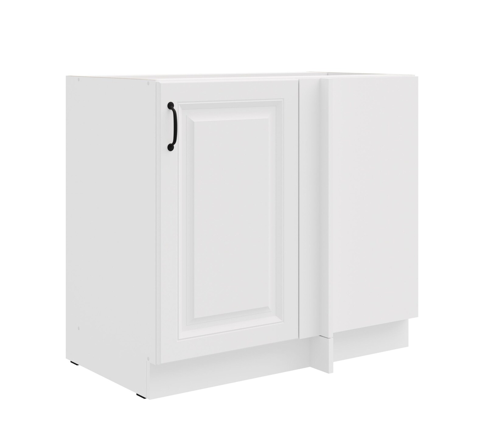 Eckschrank 105cm Stilo Weiß Küchenzeile Küchenblock Küche Landhaus Einbauküche