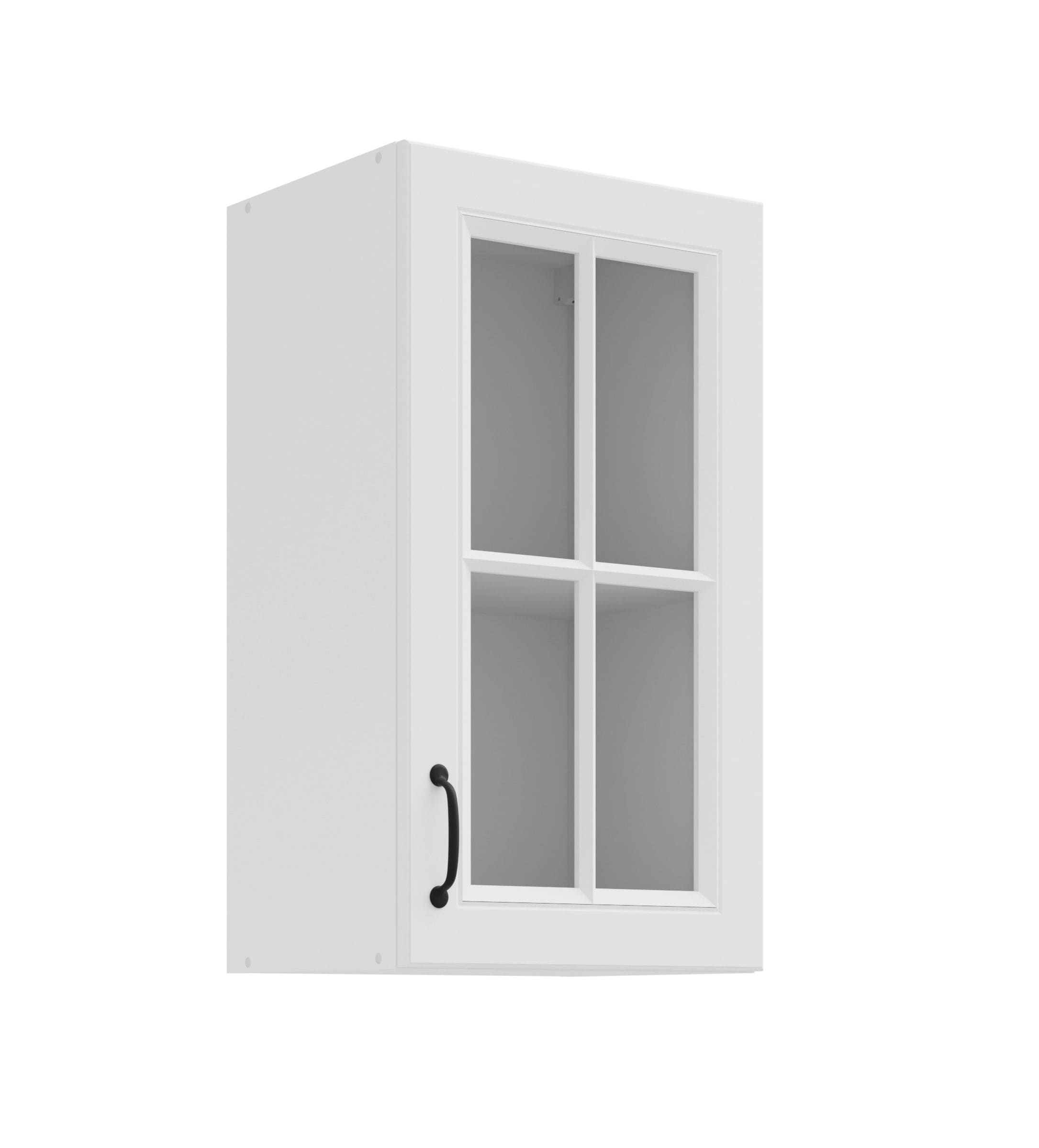 Glash&auml;ngeschrank 40 cm Stilo Wei&szlig; K&uuml;chenzeile K&uuml;chenblock Landhaus Einbauk&uuml;che 