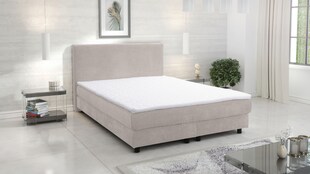 Boxspringbett Boxbett Glenn 1 Hotelbett 140x200 Bett Topper Cordstoff Beige 