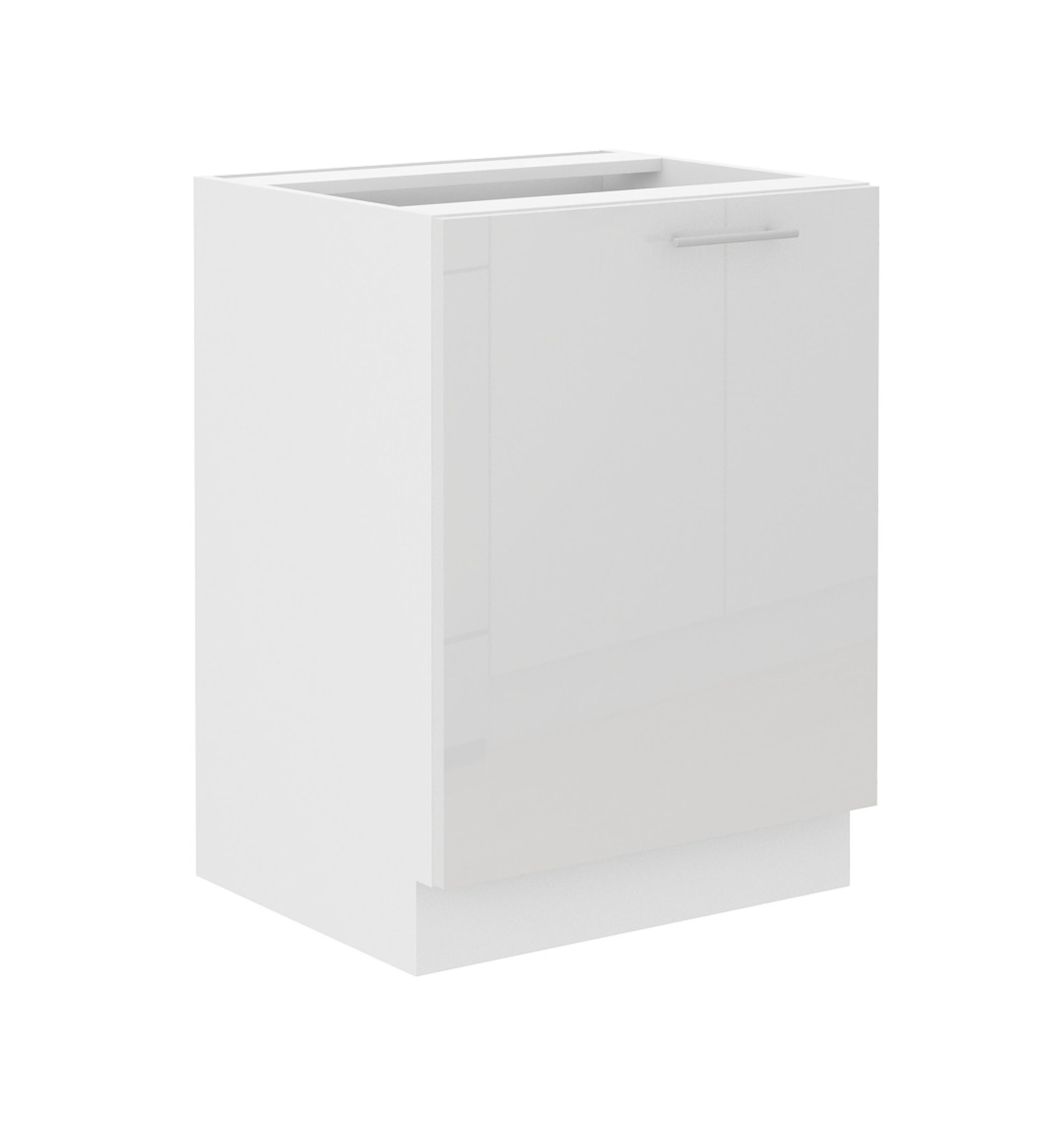 Unterschrank 60 Lara Wei&szlig; Hochglanz + Wei&szlig; matt K&uuml;chenzeile K&uuml;chenblock K&uuml;che 