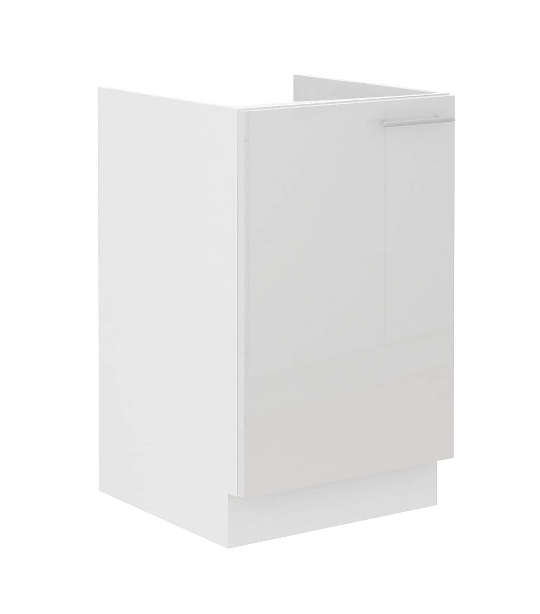 Sp&uuml;lenschrank 50 Lara Wei&szlig; Hochglanz + Wei&szlig; matt K&uuml;chenzeile K&uuml;chenblock K&uuml;che 