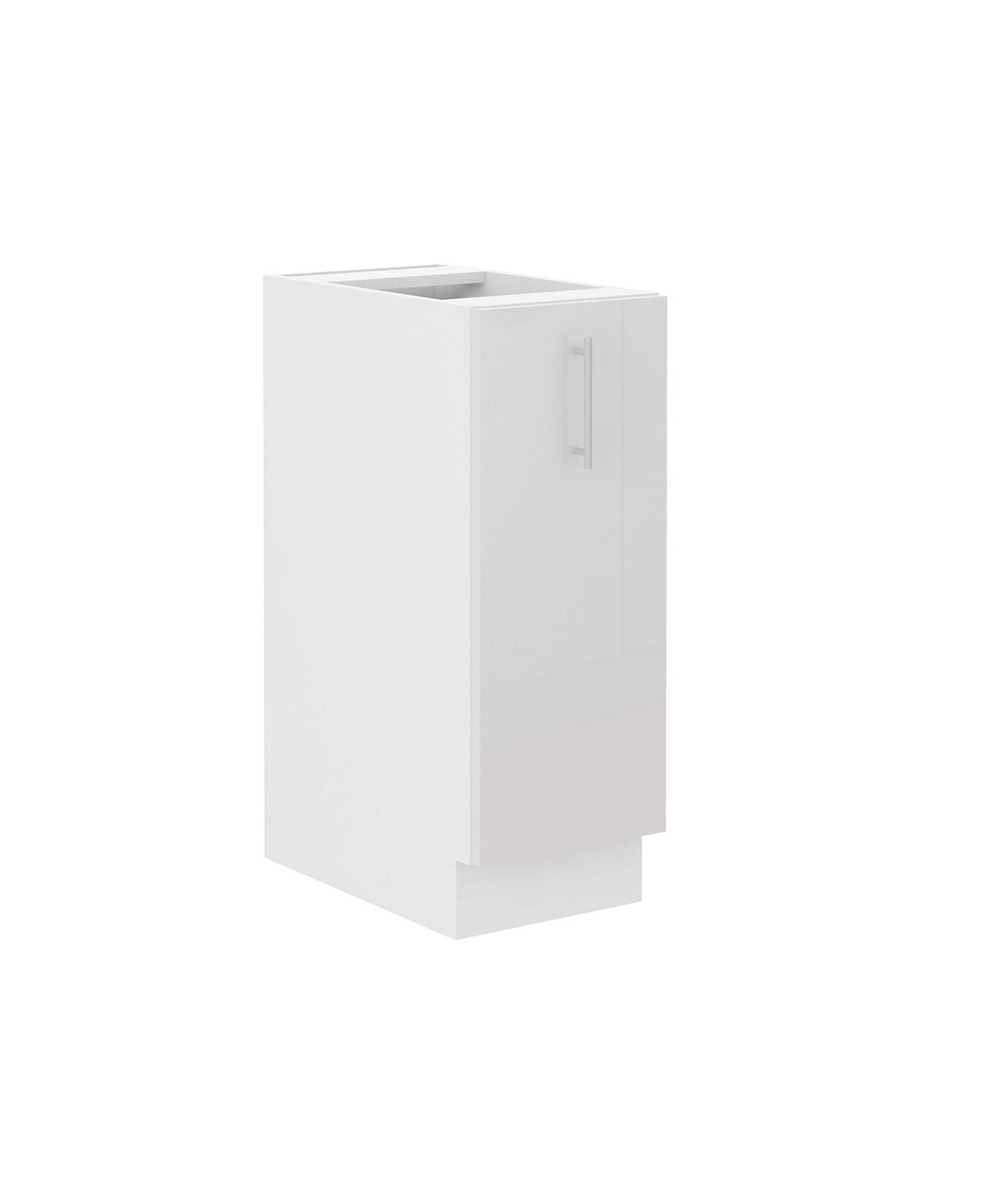 K&uuml;che Lara Wei&szlig; Hochglanz Unterschrank 30 cm Schrankauszug K&uuml;chenschrank 