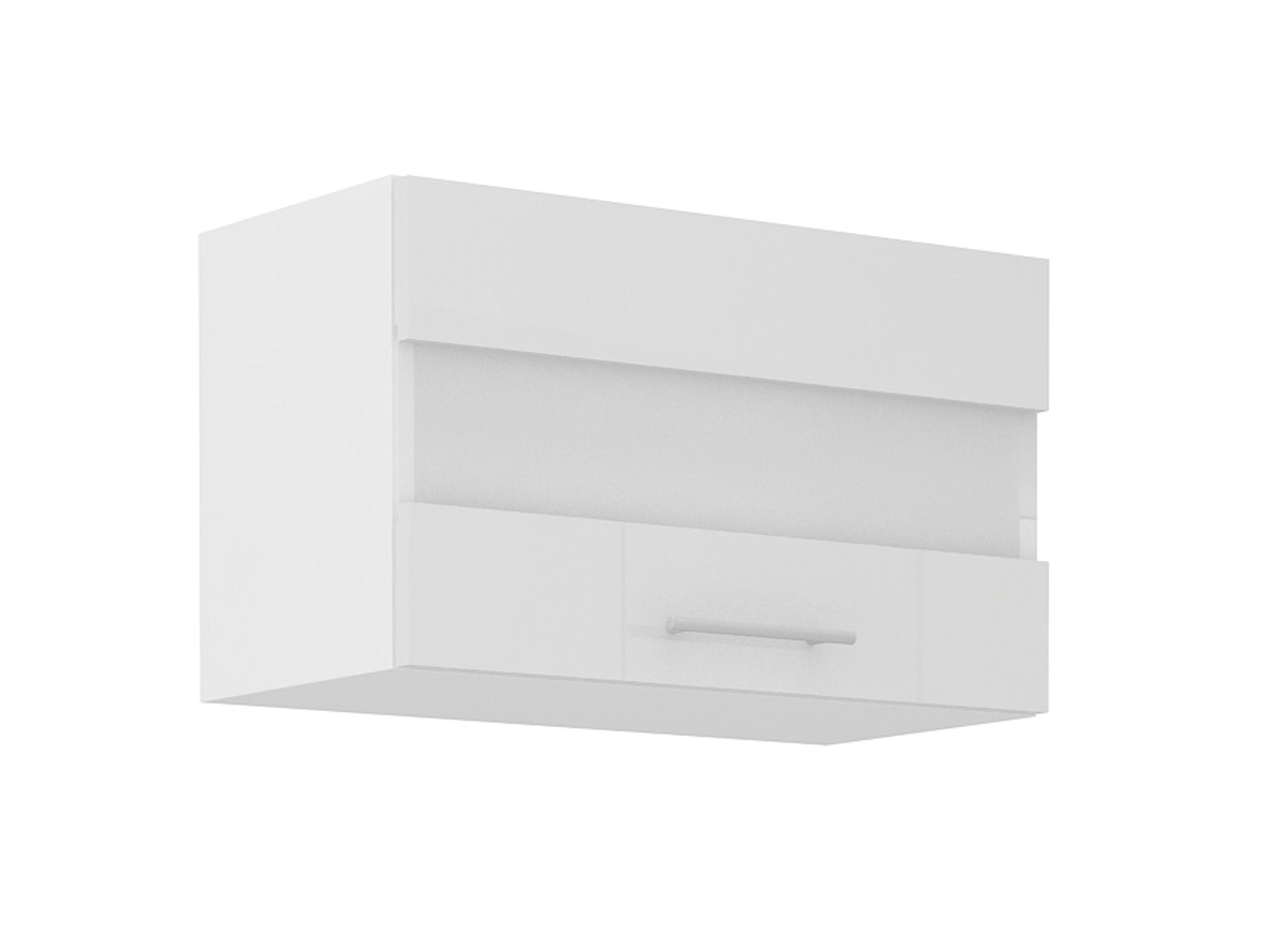 K&uuml;che Glash&auml;ngeschrank 60 Lara Wei&szlig; Hochglanz K&uuml;chenzeile K&uuml;chenblock 