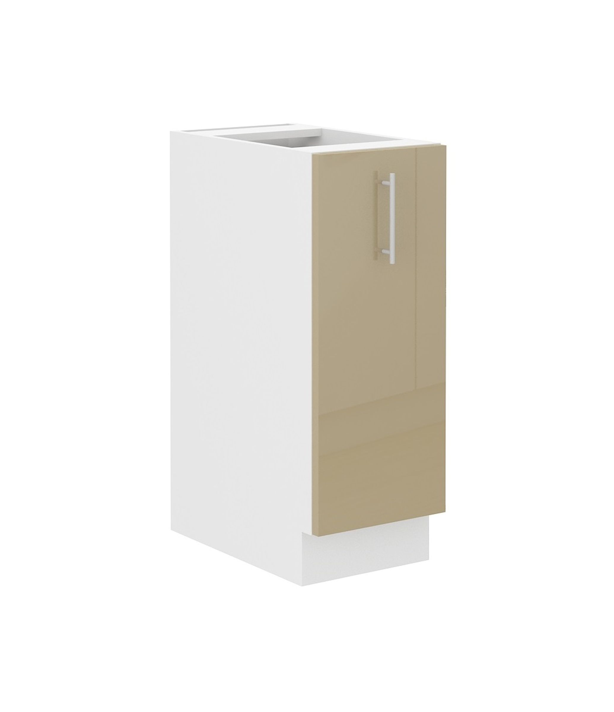 K&uuml;che Lara Cappuccino Hochglanz Unterschrank 30 cm Schrankauszug K&uuml;chenschrank 